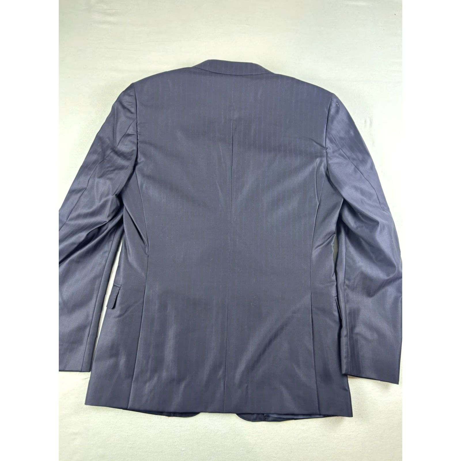 Ermenegildo Zegna Ermenegildo Zegna Sport Coat Mens 38 Blue Wool Regular Notch Lapel Four-Button Single-Breasted Jacket Coat Sports Button Up Size US XXS / EU 40 - 7 Thumbnail