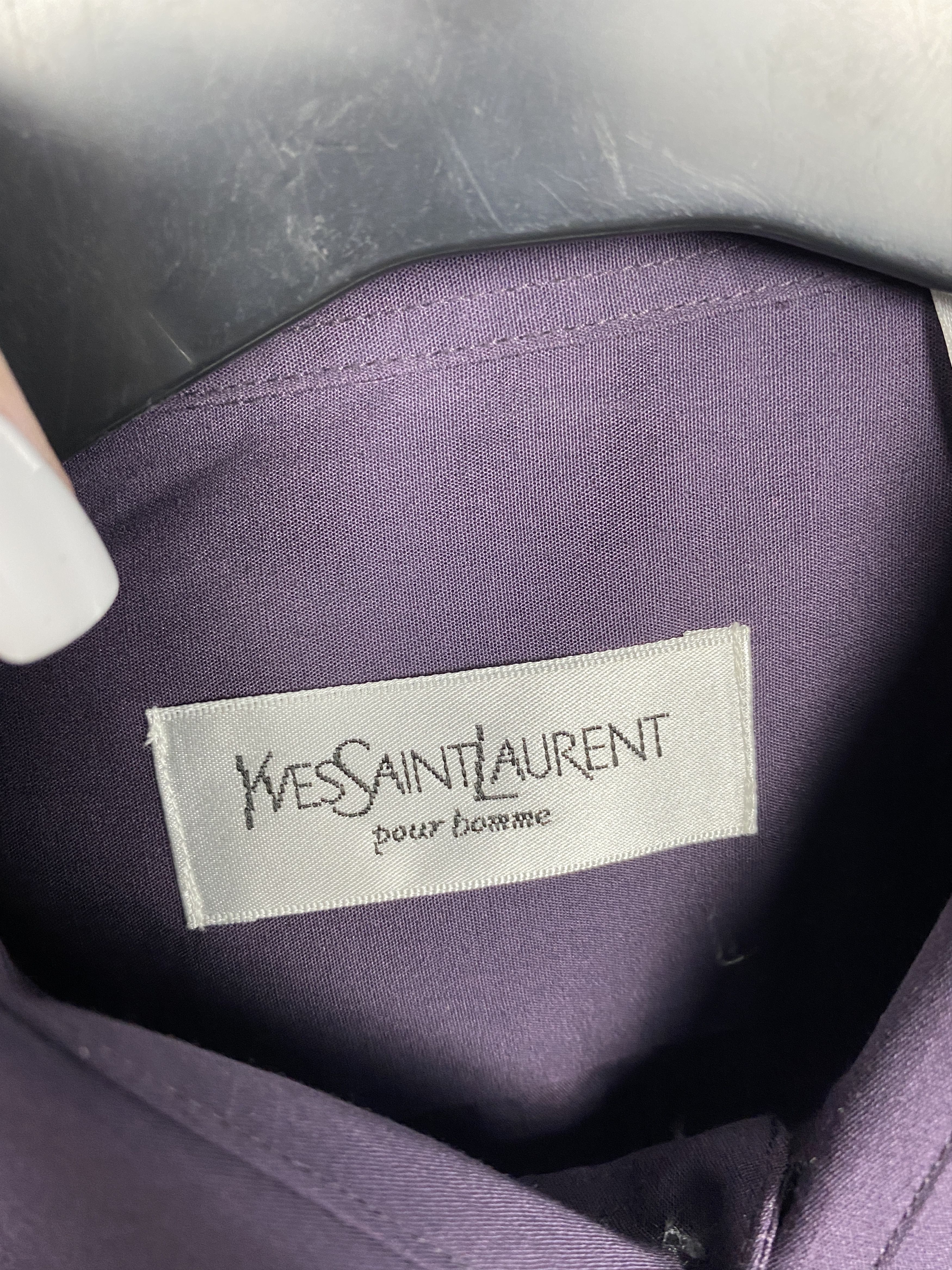 Yves Saint Laurent Yves Saint Laurent YSL Vintage Mens Long Sleeve Shirt Size US M / EU 48-50 / 2 - 4 Thumbnail