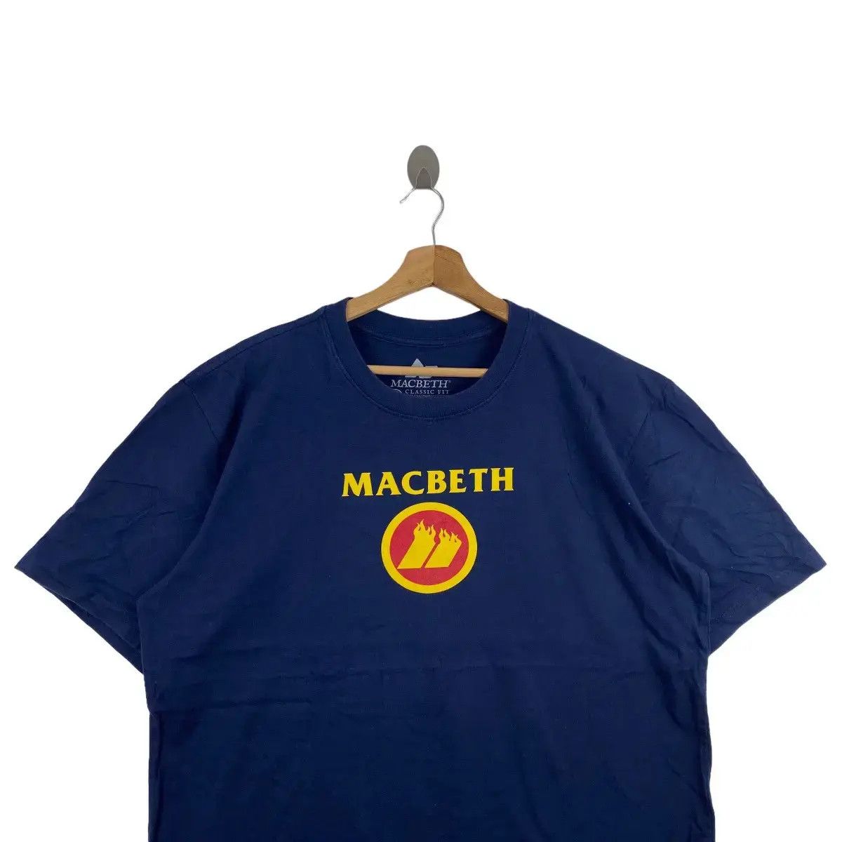 Macbeth Vintage MACBETH US Combed Cotton Classic Fit Tee Shirt Top Size L / US 10 / IT 46 - 2 Thumbnail