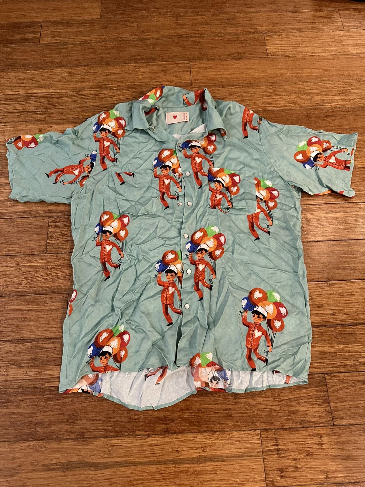 image of Emotionally Unavailable Button Down Shirt in Blue, Men's (Size XL)