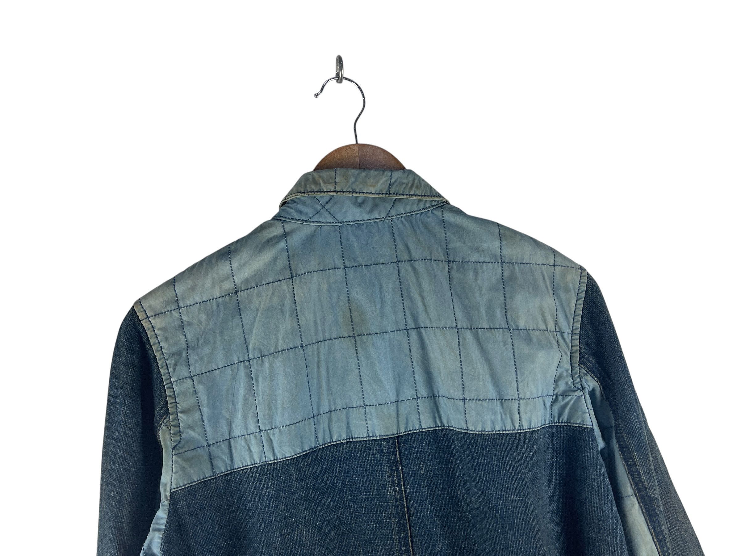 Ne-Net Ne-net Patchwork Denim Long Coat Quilted Panel Belted Back Size US S / EU 44-46 / 1 - 9 Thumbnail
