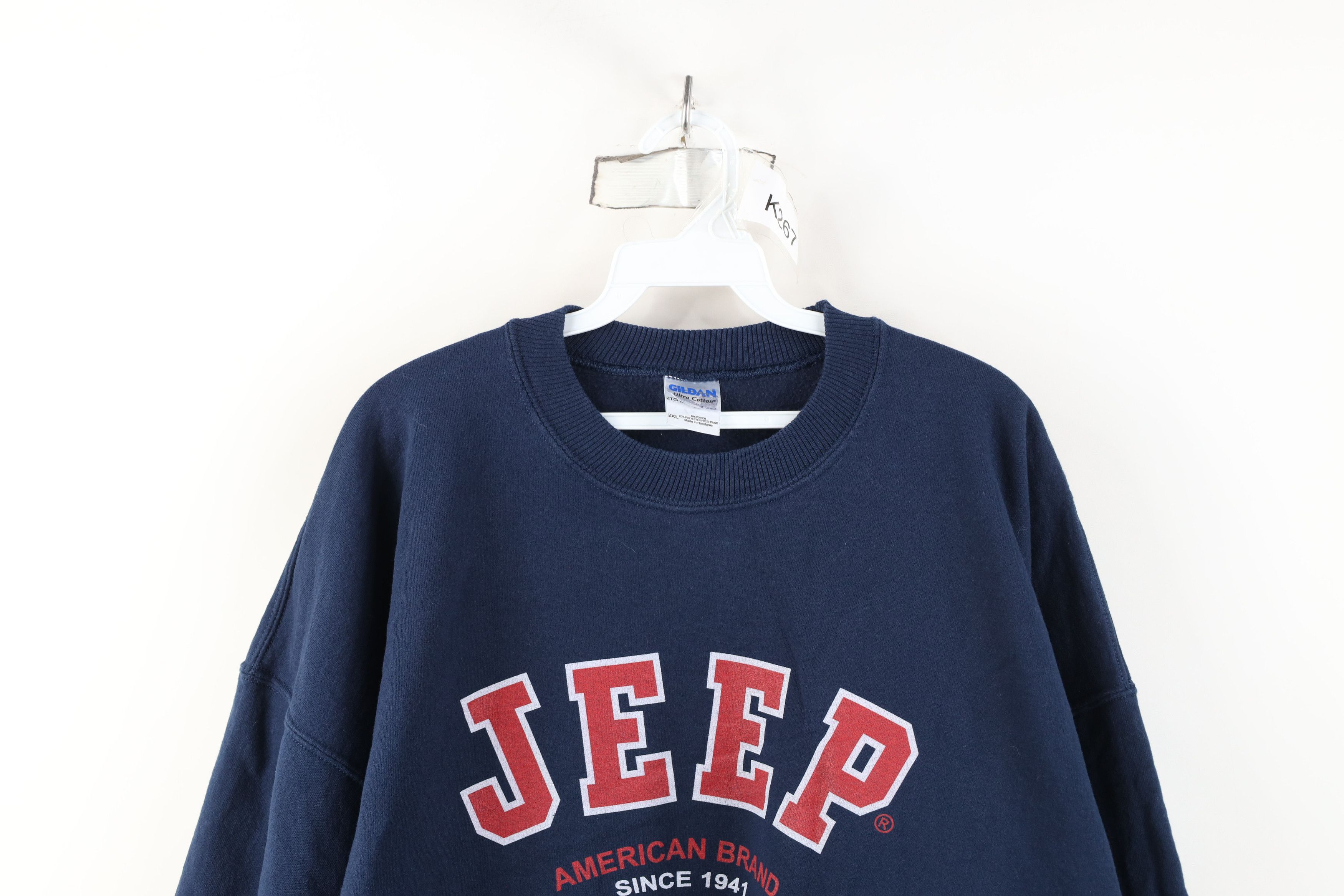 Vintage Vintage 90s Y2K Jeep Motor Co Heavy Crewneck Sweatshirt Size US XXL / EU 58 / 5 - 2 Thumbnail