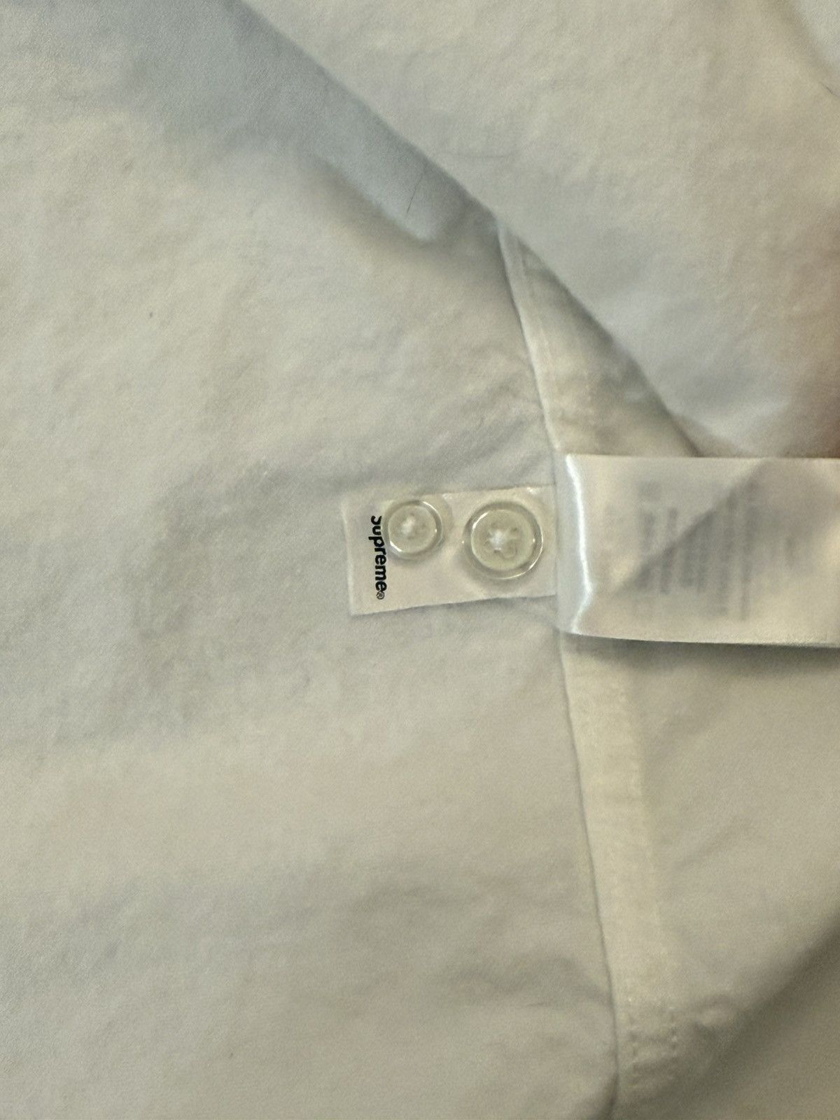 Supreme Supreme Loose Fit Flannel Oxford Shirt (White) Size US M / EU 48-50 / 2 - 6 Thumbnail