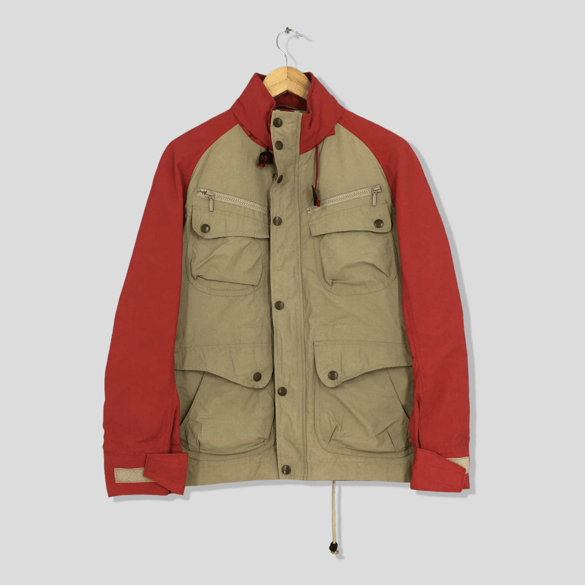 image of General Research x Tornado Mart Japan United Arrows Japan Brown Tactical Utility Hoodie Jacket (Siz