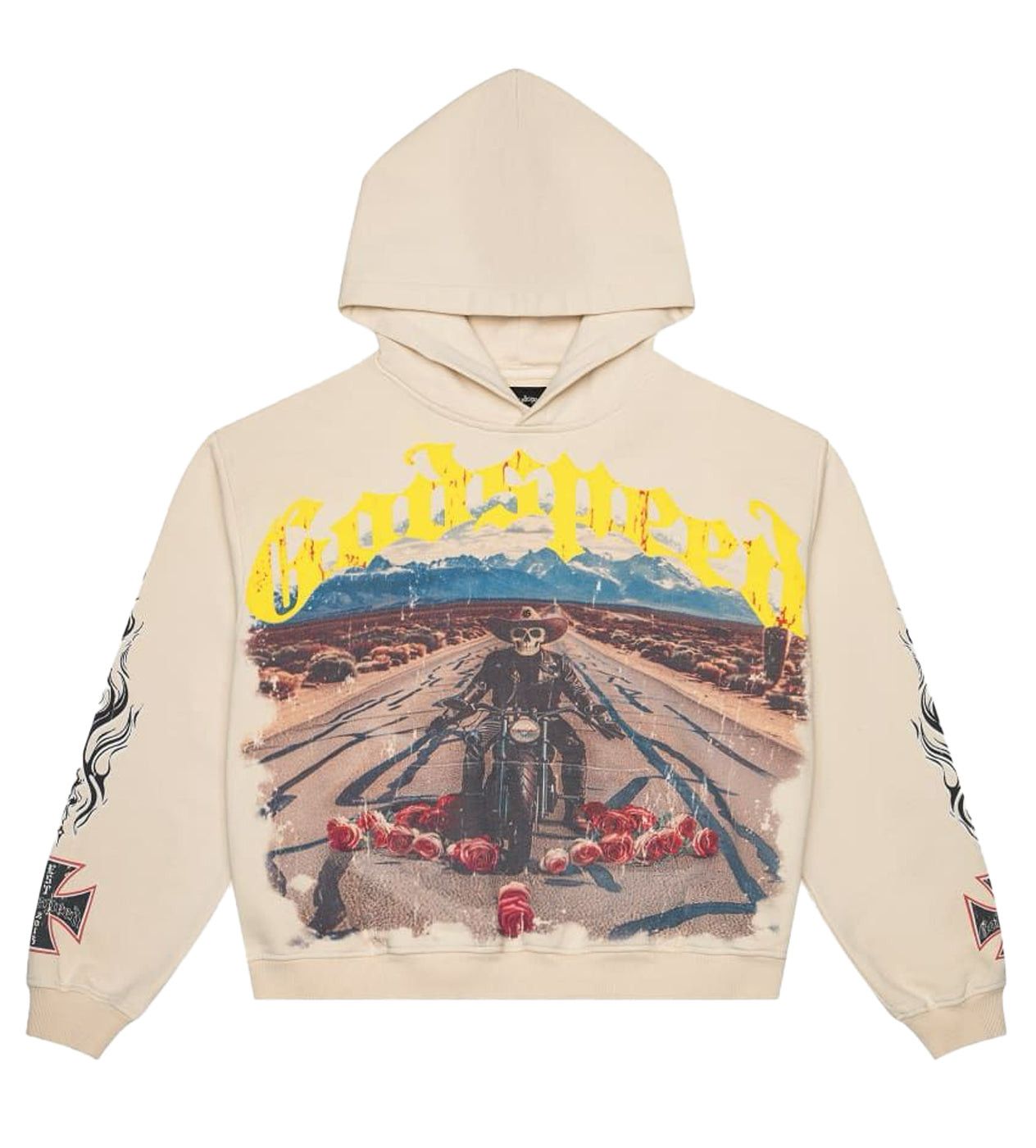 Godspeed Long Lonely Road Hoodie Bone Size US XXL / EU 58 / 5 - 1 Thumbnail