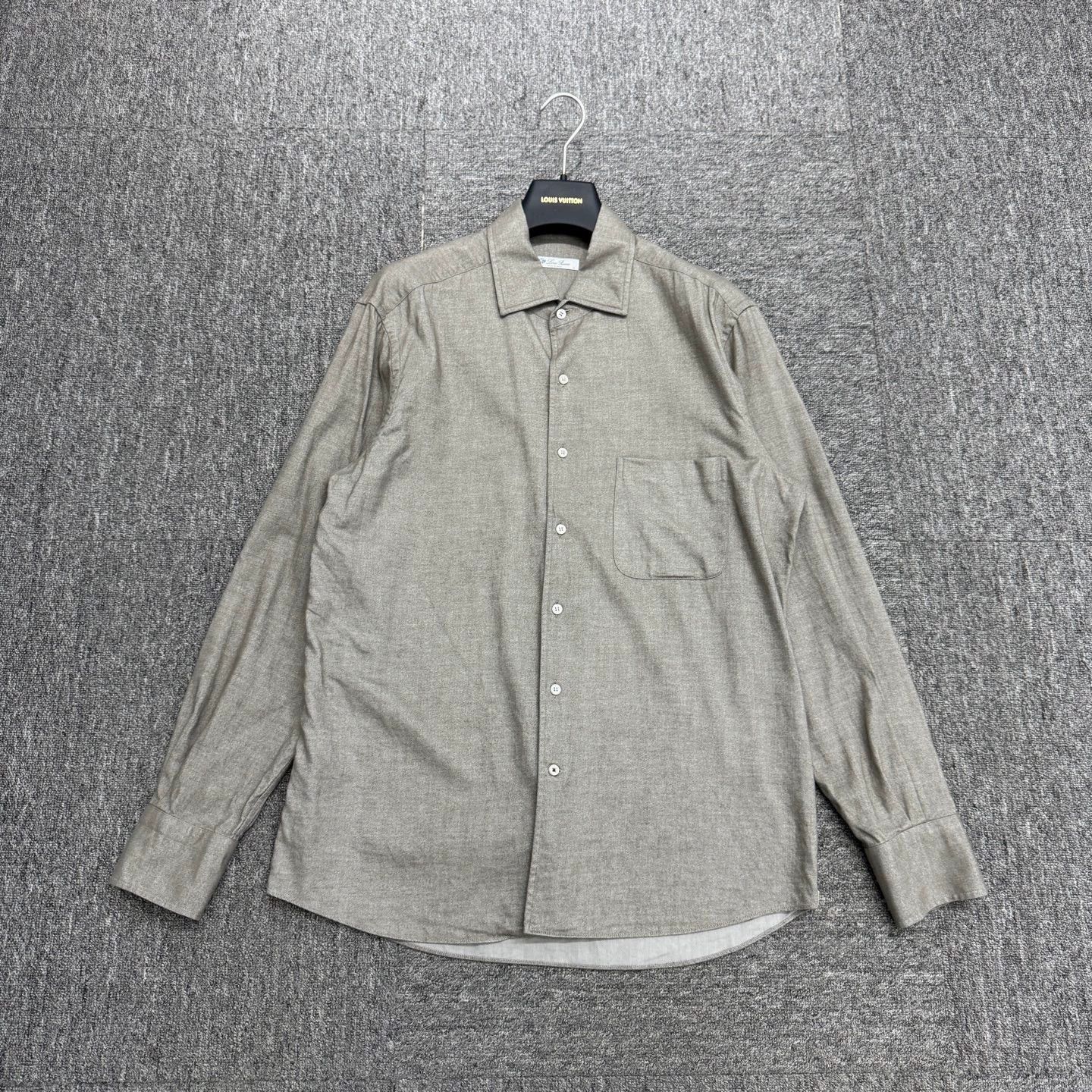 Loro Piana Gray Long Sleeve Button-Up Shirt Size M Size US M / EU 48-50 / 2 - 1 Thumbnail