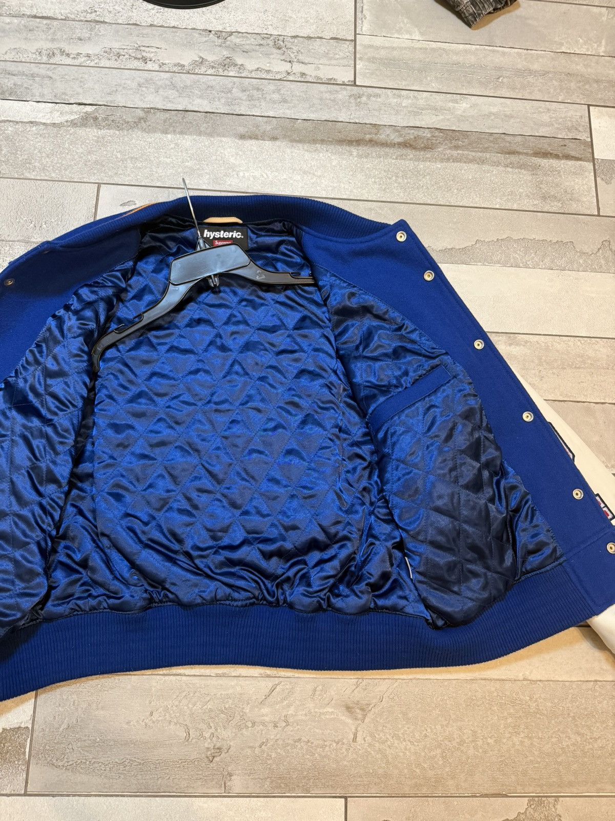 Hysteric Glamour × Supreme Supreme Hysteric Glamour Varsity Jacket Blue Size US M / EU 48-50 / 2 - 9 Thumbnail