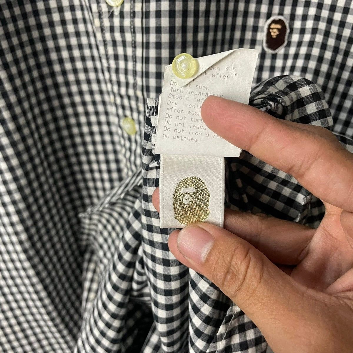 Bape BAPE POLO CHECKERED ONE POINT Size US M / EU 48-50 / 2 - 5 Thumbnail