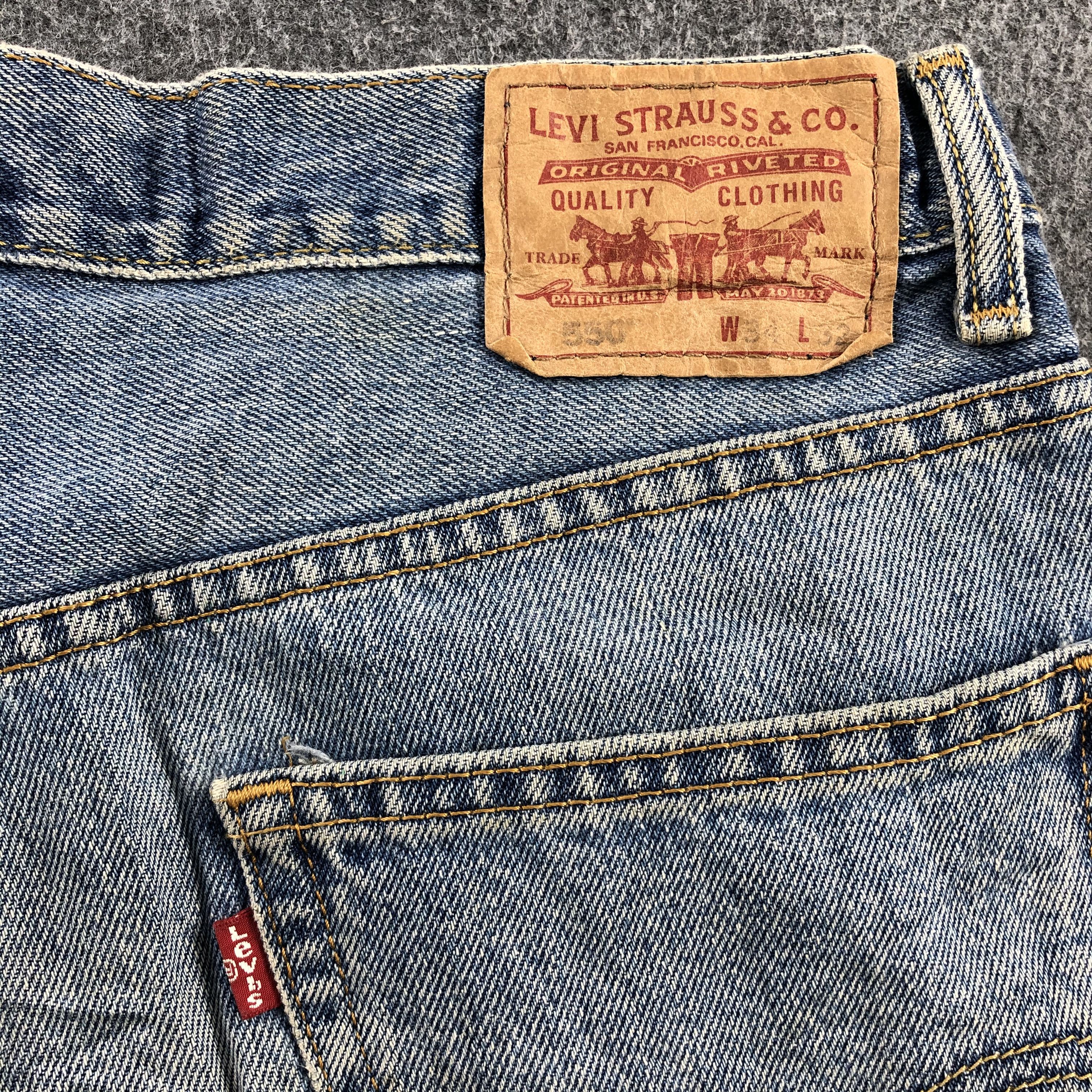 Levi's × Vintage Vintage 90s Light Wash Levis 550 Jeans-JM863 Size US 34 / EU 50 - 6 Thumbnail