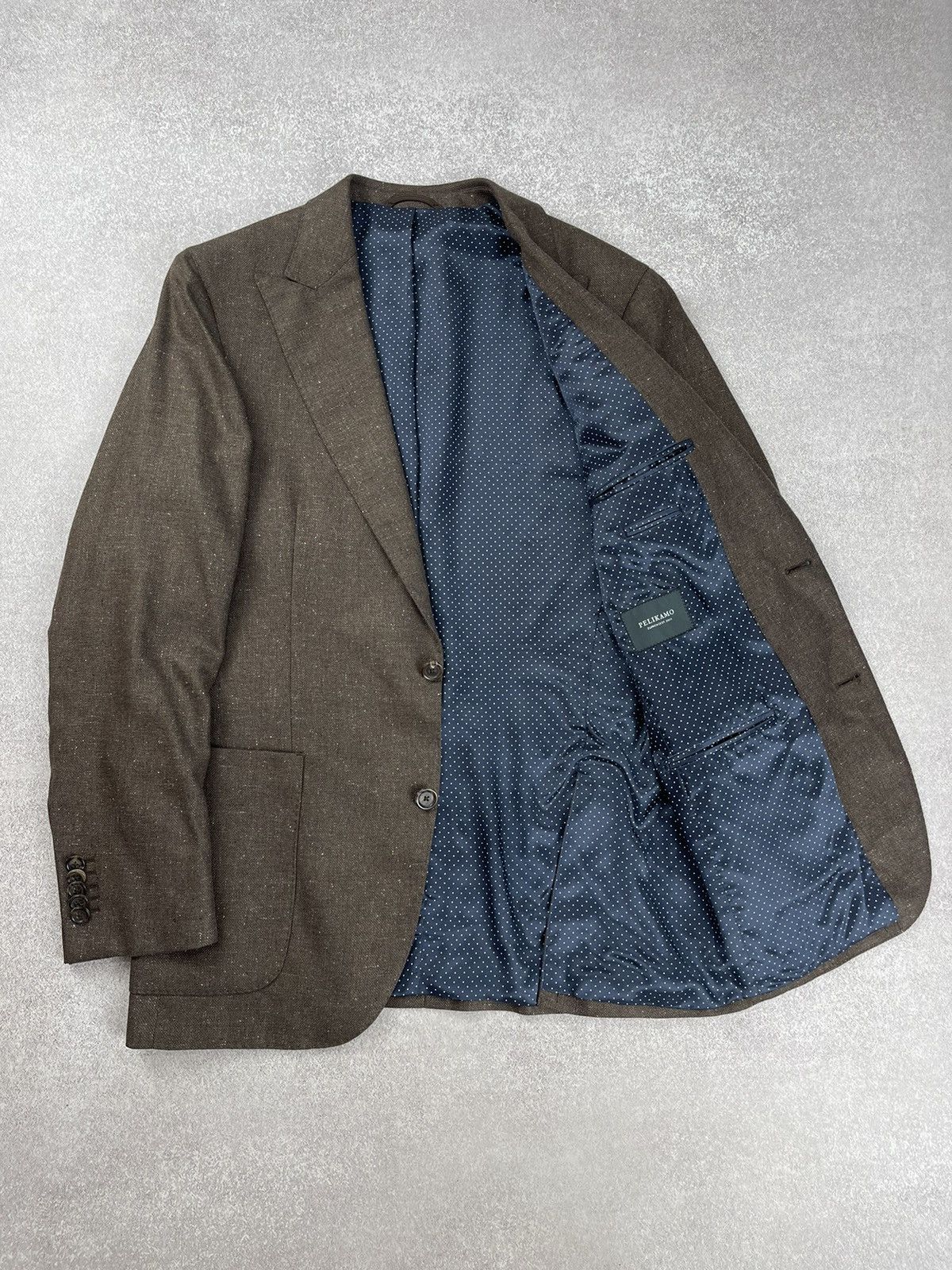 Designer Pelikamo Zurich Silk/Wool Blazer Jacket Men’s Size US M / EU 48-50 / 2 - 6 Thumbnail