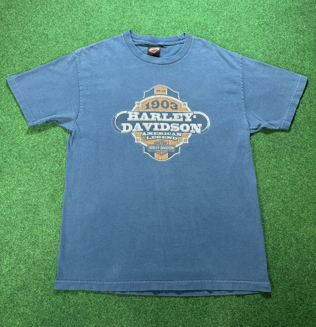 Harley Davidson × Vintage Vintage Y2K Harley Davidson Cycles Biker Conneaut T Shirt Size US L / EU 52-54 / 3 - 1 Thumbnail