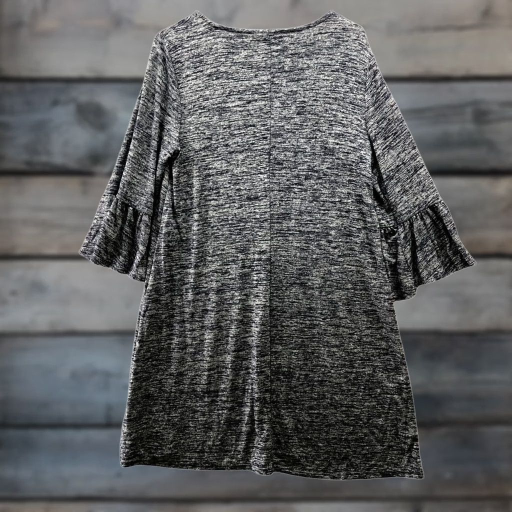 Gap Gap Bell Sleeve Jersey Dress Womens L Navy Blue Heather Pullover Swing Mini Size L / US 10 / IT 46 - 1 Thumbnail