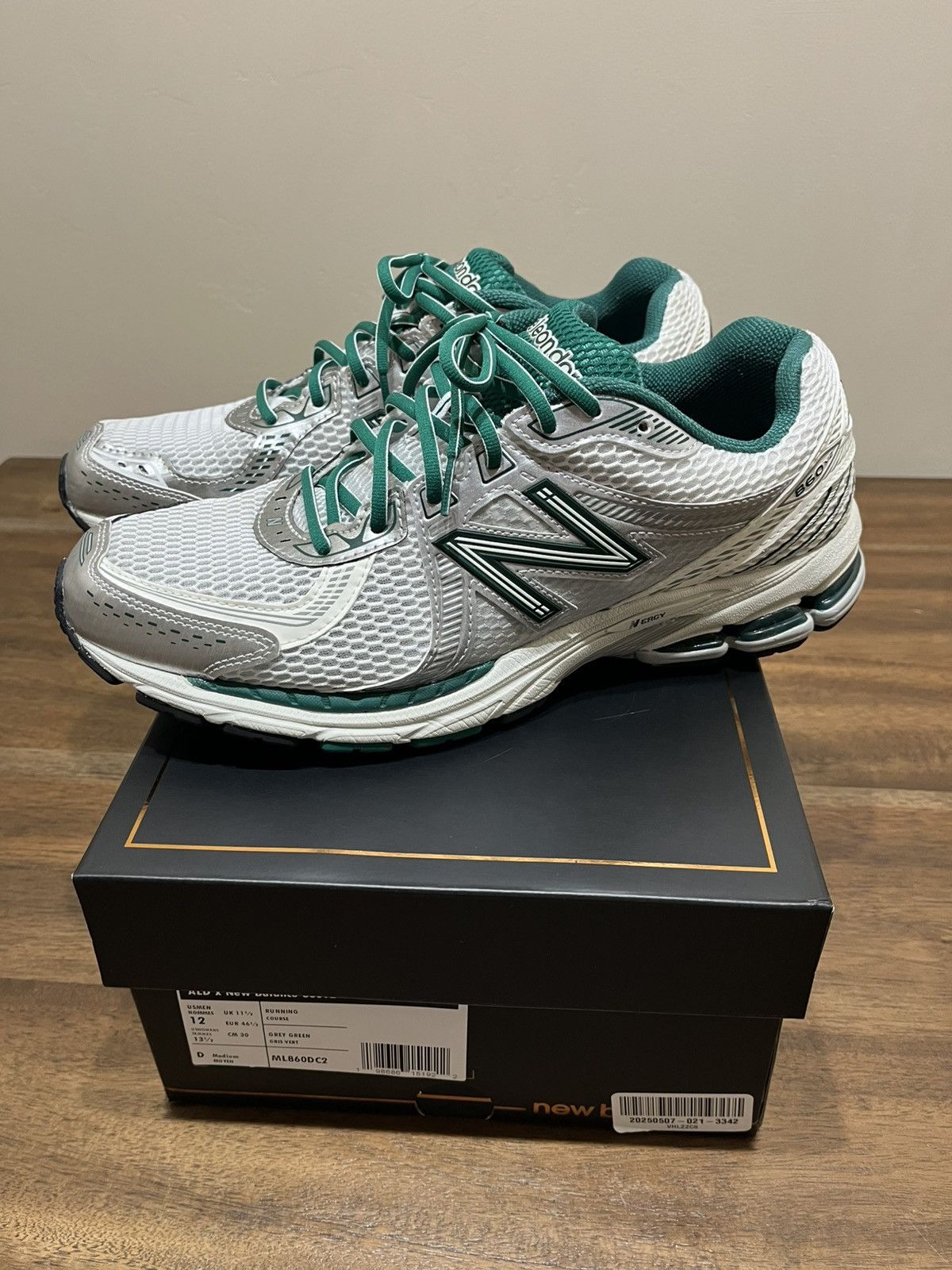 Aime Leon Dore x New Balance 860v2 White / Emerald SZ 12