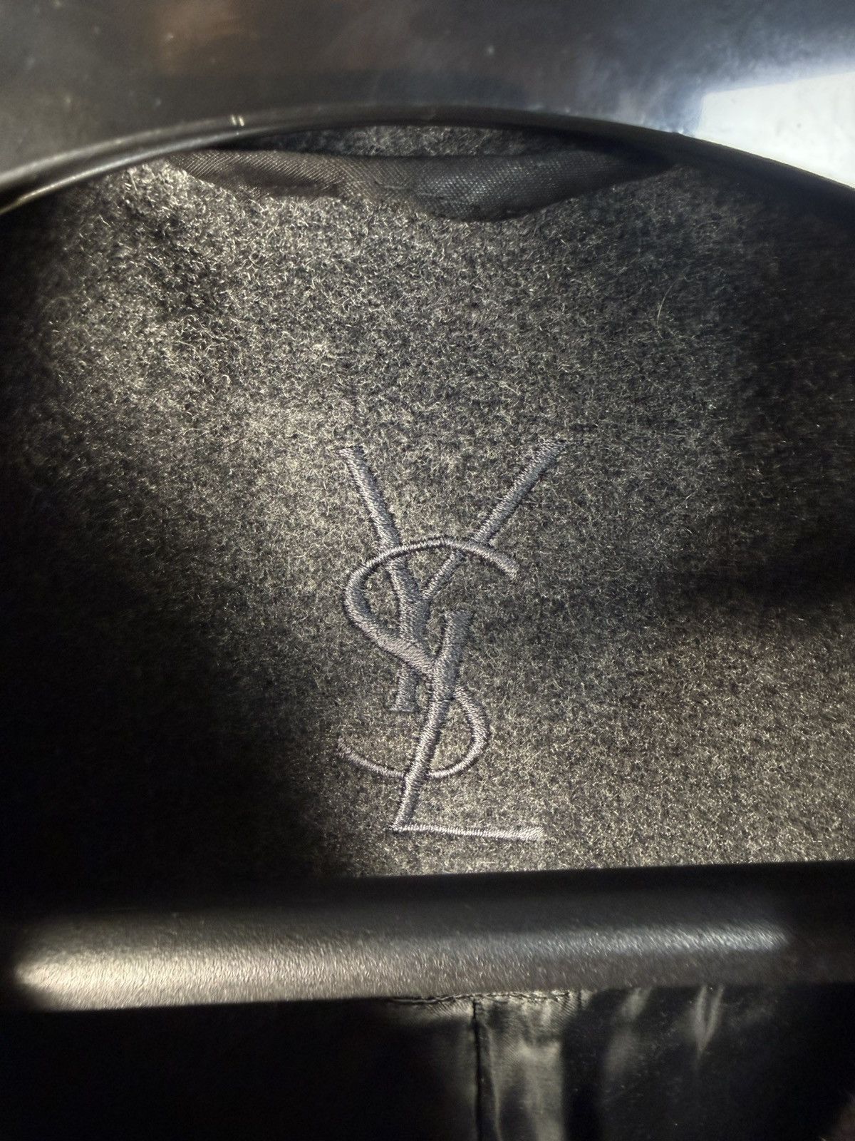 Yves Saint Laurent Grey Wool YSL Coat Heavy Soft Long Size US XL / EU 56 / 4 - 7 Thumbnail