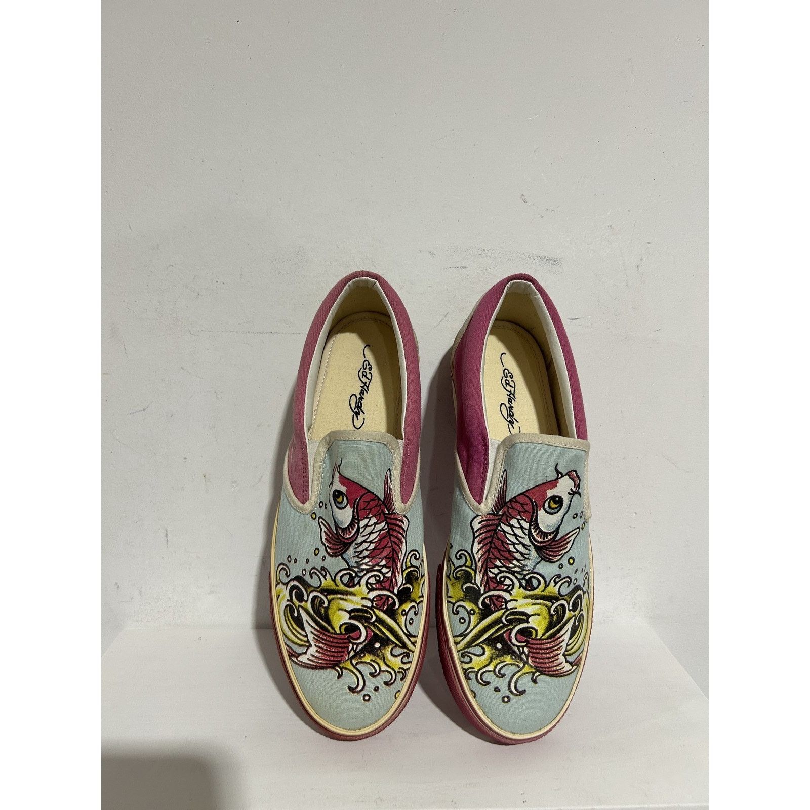 Ed Hardy ED HARDY KOI FISH SLIP ON SNEAKER SIZE 9W 7.5MENS BRAND NEW Size US 9 / IT 39 - 2 Thumbnail