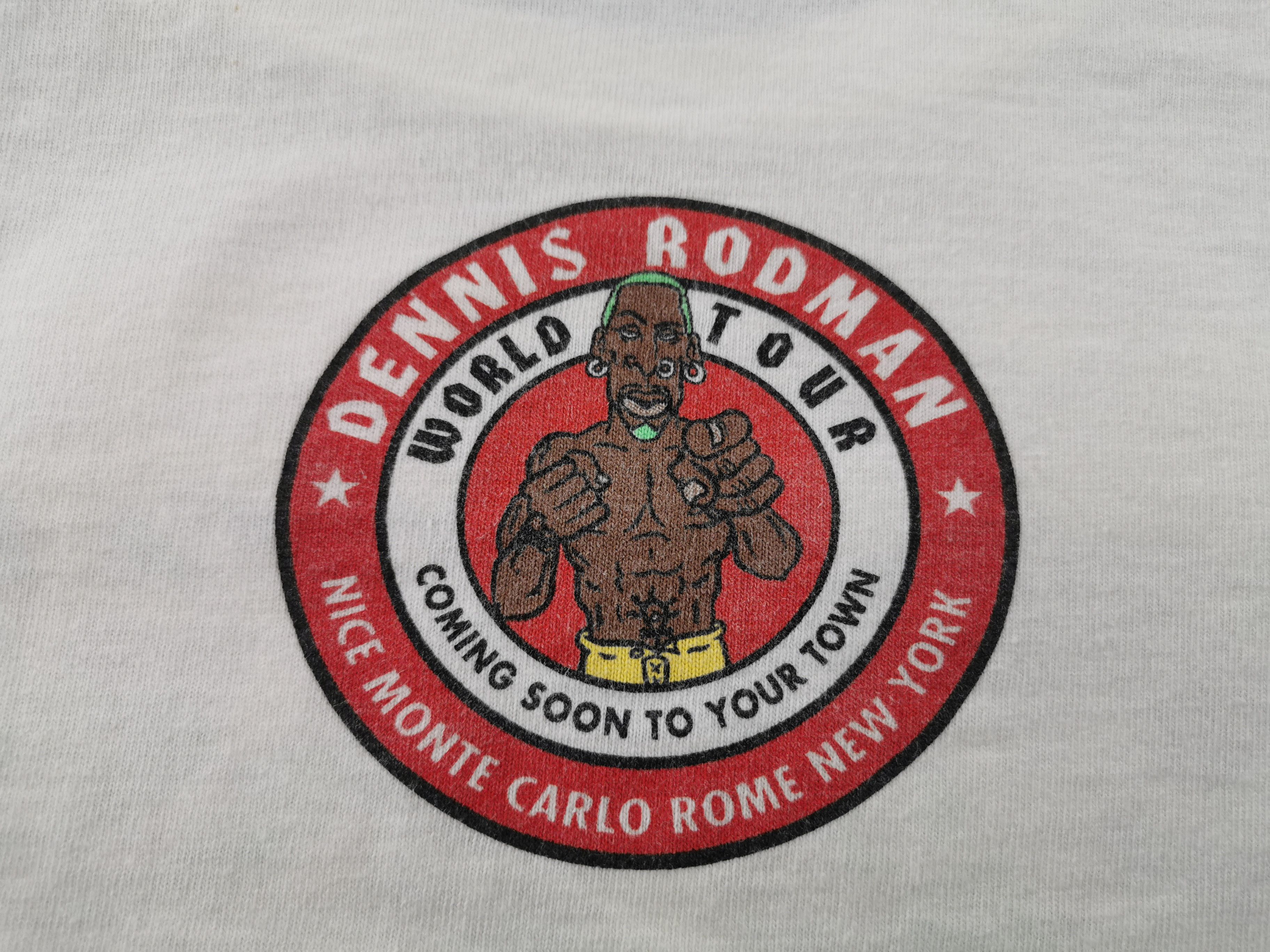 Champion Vintage 90's Champion Rodman MTV World Tour T Shirt Size L Size US L / EU 52-54 / 3 - 7 Thumbnail