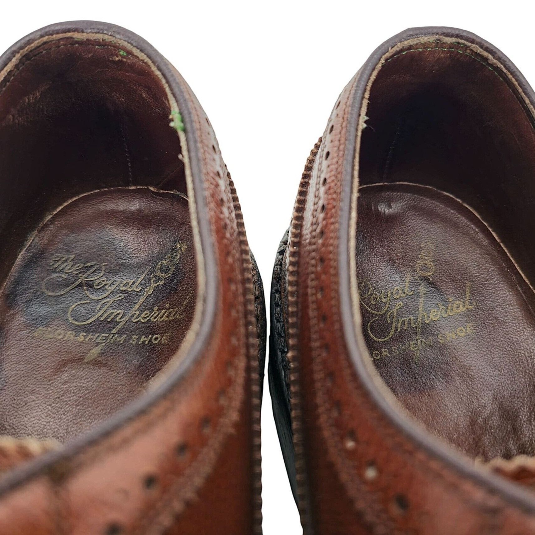 Florsheim Vintage Florsheim Royal Imperial Brown Leather Longwing Derb Size US 9 / EU 42 - 10 Thumbnail