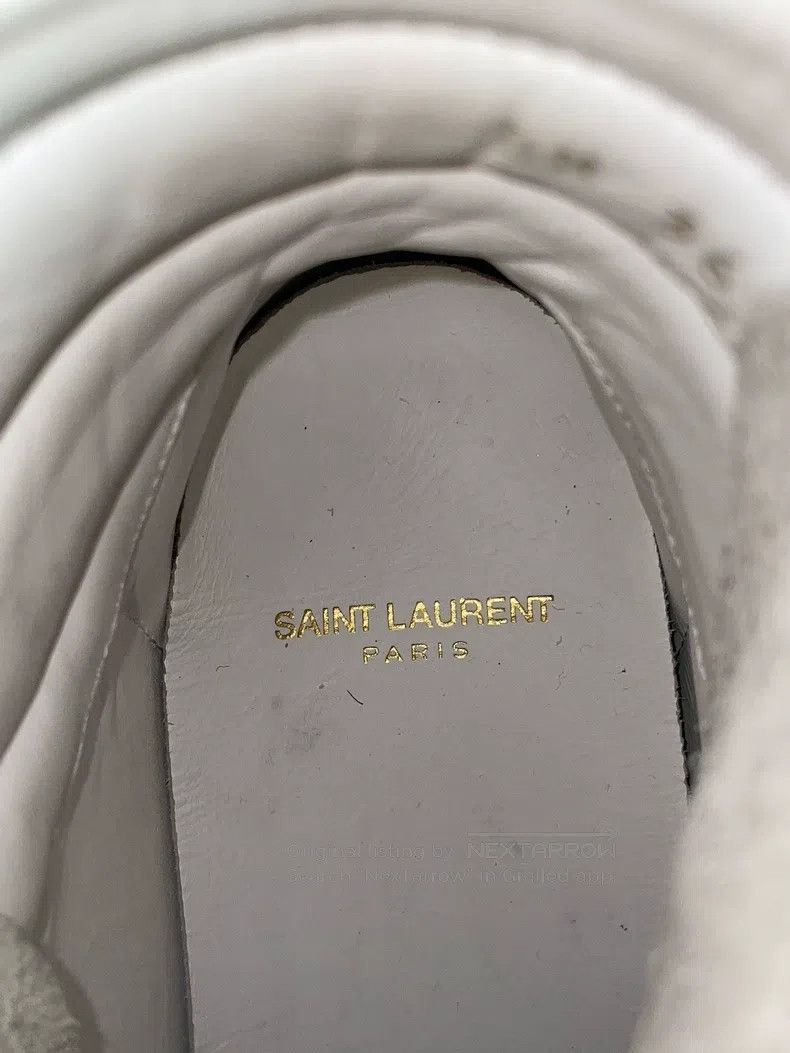 Saint Laurent Paris Saint Laurent Paris Silver Magic Patch High-Top Canvas Sho Size US 6 / EU 39 - 7 Thumbnail