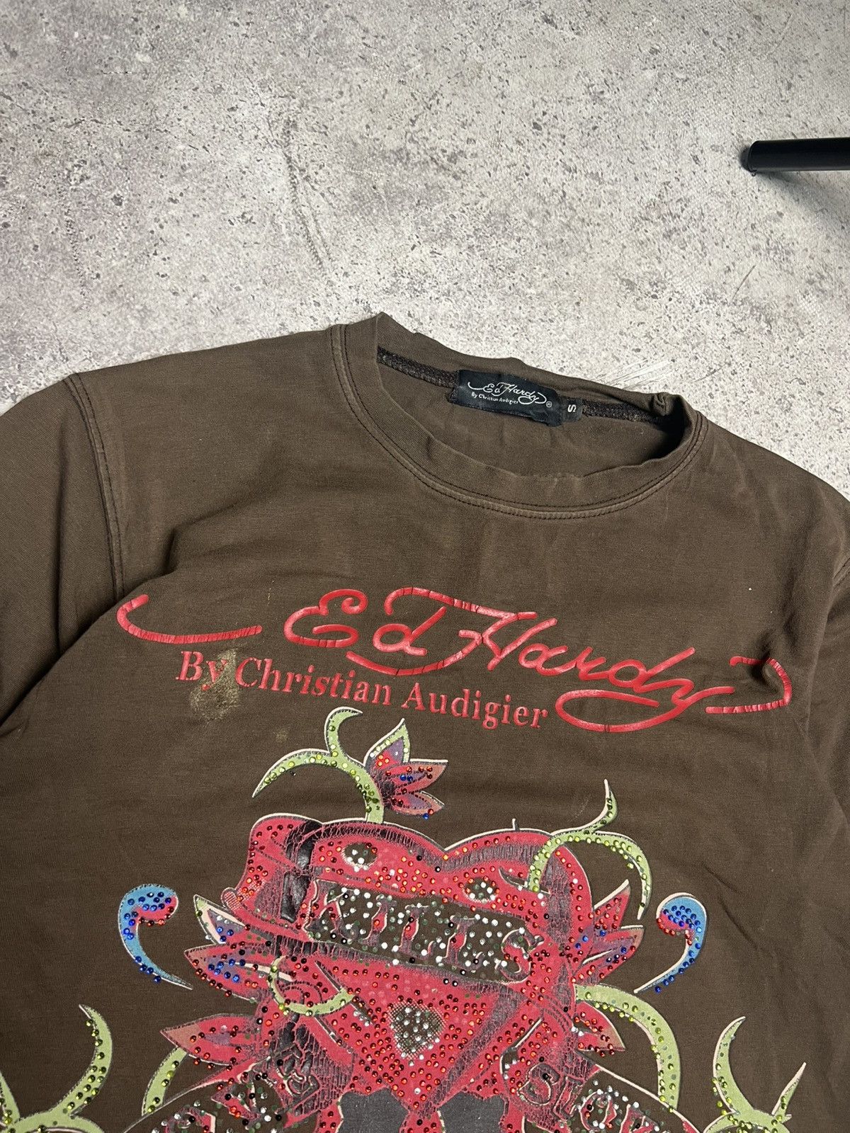 Christian Audigier Vintage Ed Hardy Tee Y2K Size S / US 4 / IT 40 - 4 Thumbnail