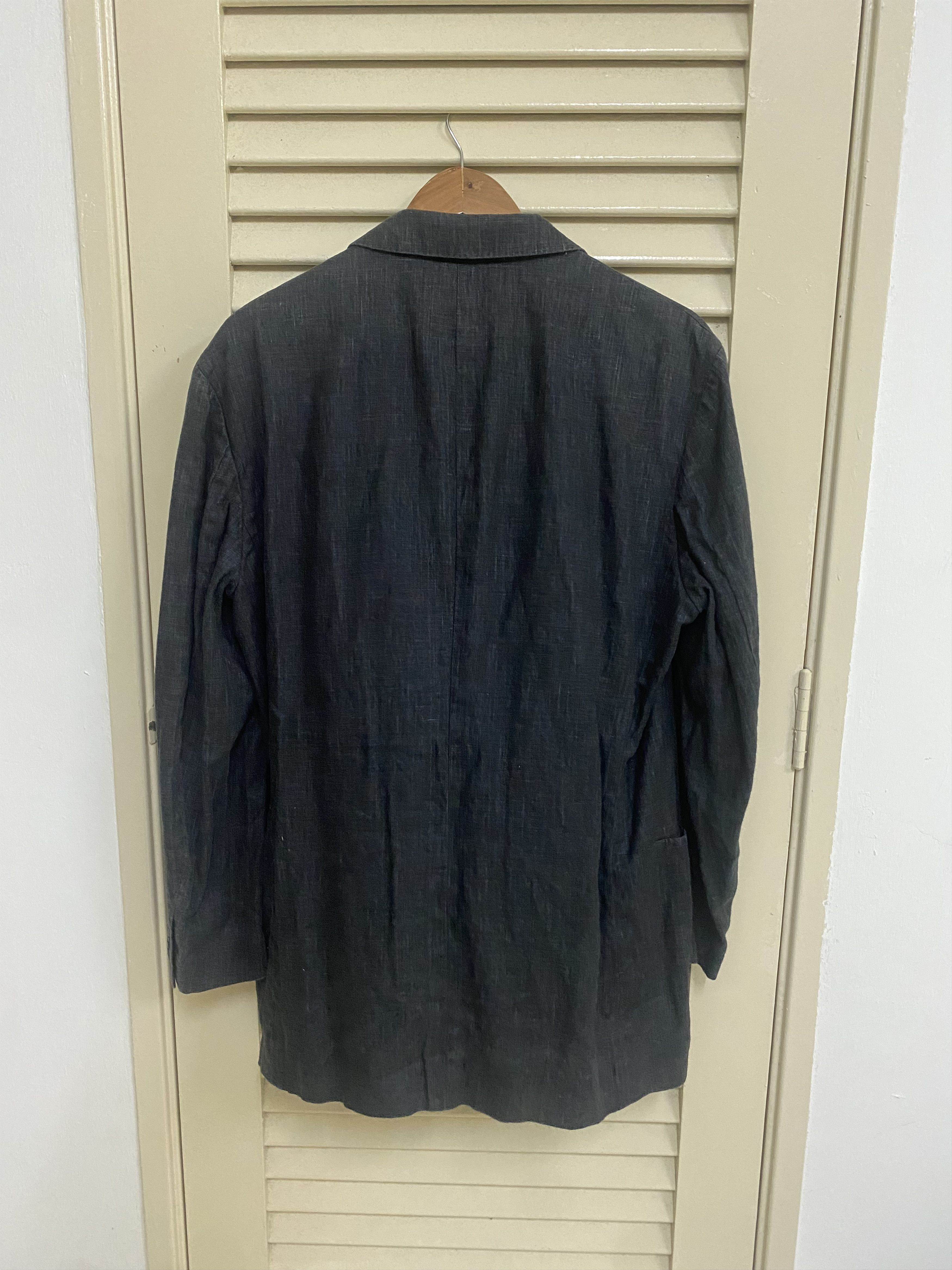 Issey Miyake Issey Miyake White Label Denim Blazer Size 42L - 2 Thumbnail