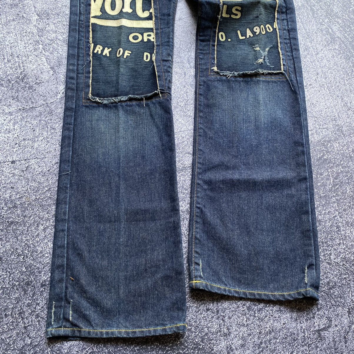 Von Dutch Y2k💥 VON DUTCH Patchwork Vintage Denim Pants Size US 28 / EU 44 - 5 Thumbnail