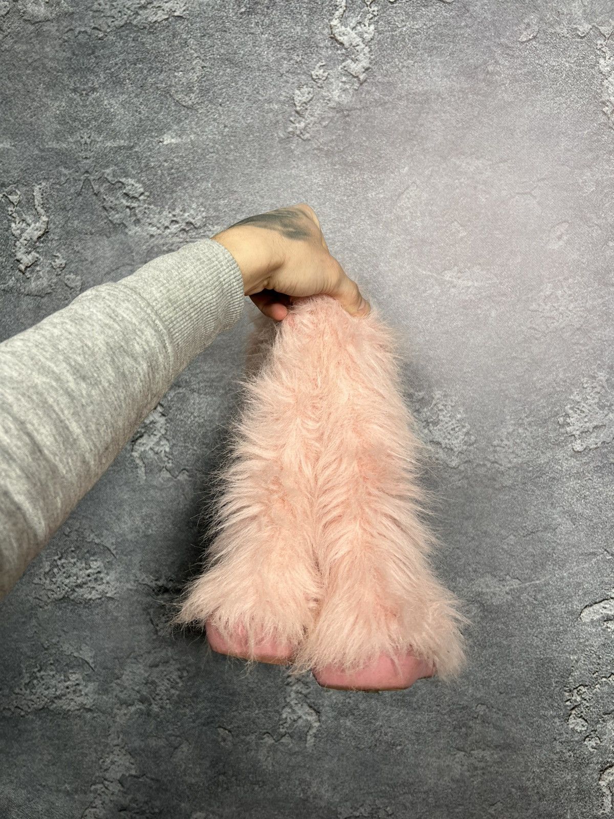 Hysteric Glamour Vintage Y2k Yeti Fur Boots Rick Owens Style Size US 5 / IT 35 - 4 Thumbnail