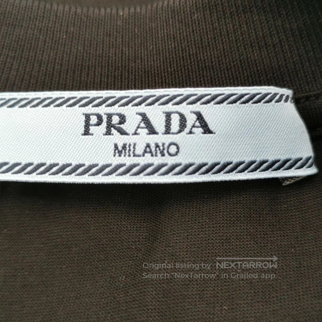 Prada Prada Black Cotton Long Sleeve T. Size XS / US 0-2 / IT 36-38 - 4 Thumbnail