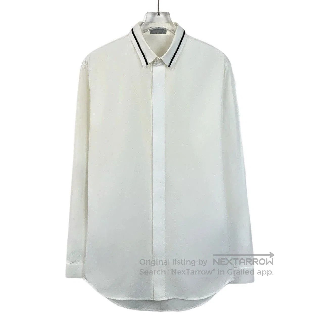 Dior white striped long sleeve Dior shirt. Size US M / EU 48-50 / 2 - 1 Thumbnail