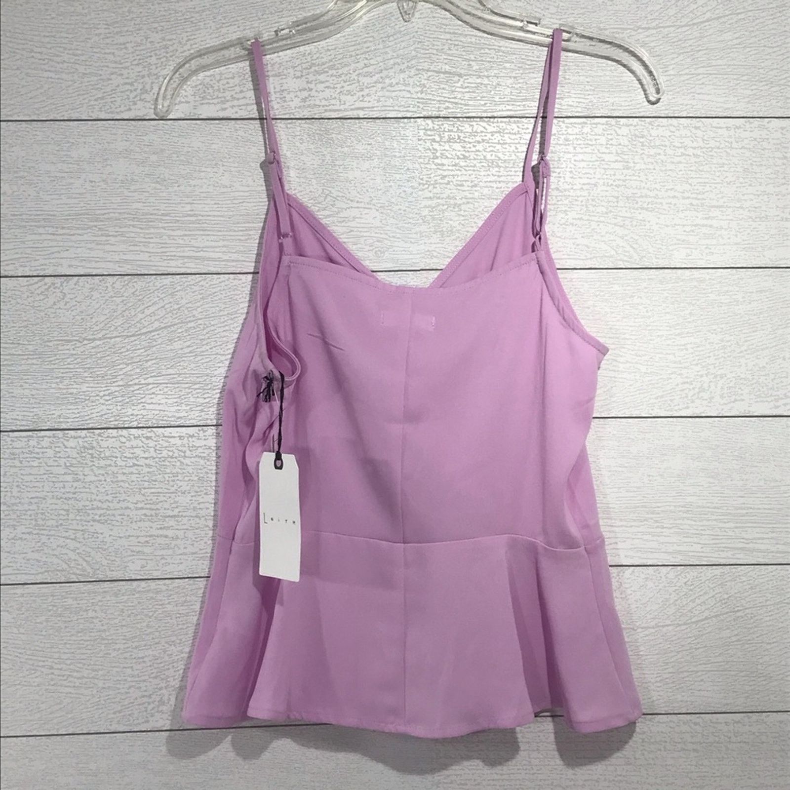 Other Leith Lavender Faux Wrap Camisole Top Medium NWT Size M / US 6-8 / IT 42-44 - 2 Thumbnail