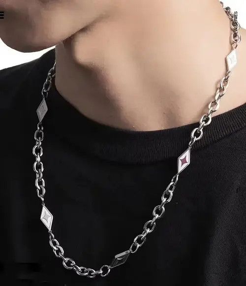 Japanese Brand × Jewelry Fashion hip hop titanium steel necklace aesthetic Size ONE SIZE - 1 Thumbnail