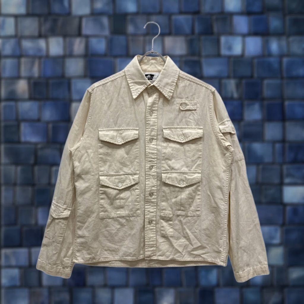 Engineered Garments Engineered Garments × BEAMS PLUS Linen-blend Safari Jacket XS Beige Mens Safari Jacket Size US XS / EU 42 / 0 - 1 Thumbnail