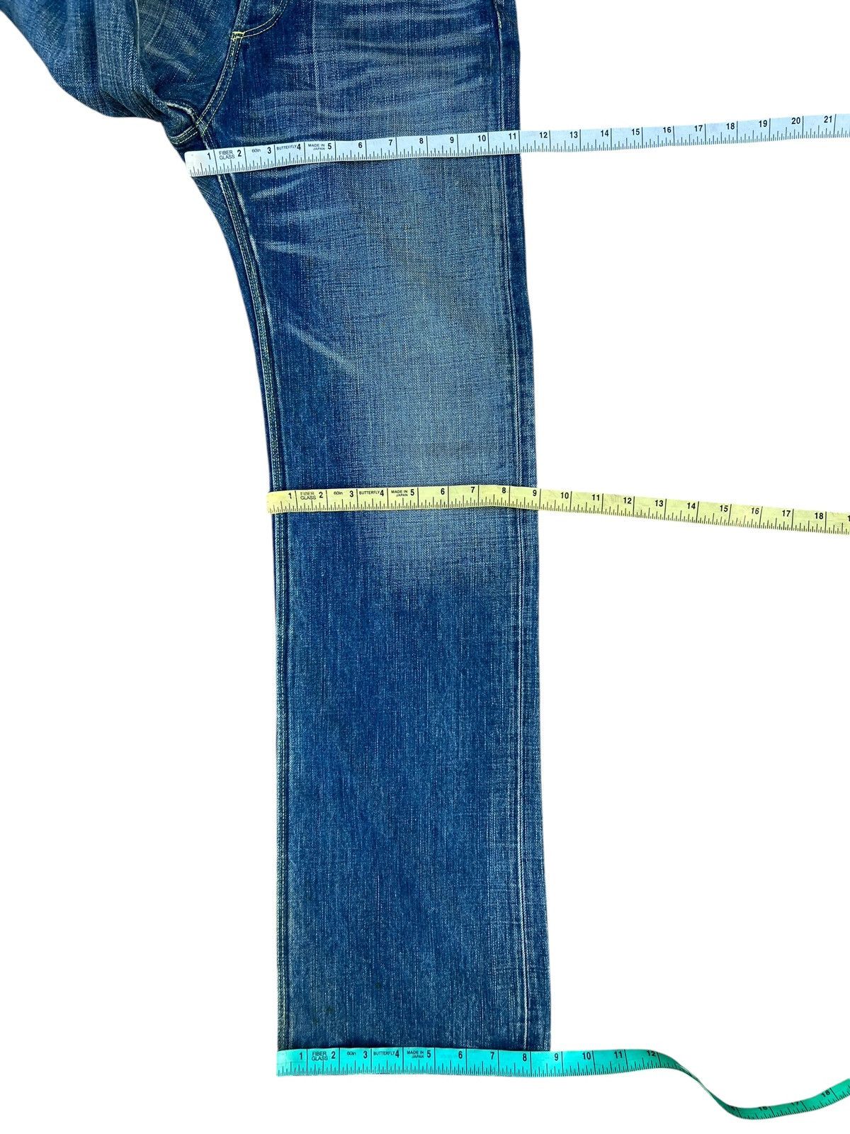 The Viridi-anne The Viridi-Anne Distressed Faded Stains Denim Selvedge Jeans Size US 30 / EU 46 - 3 Thumbnail