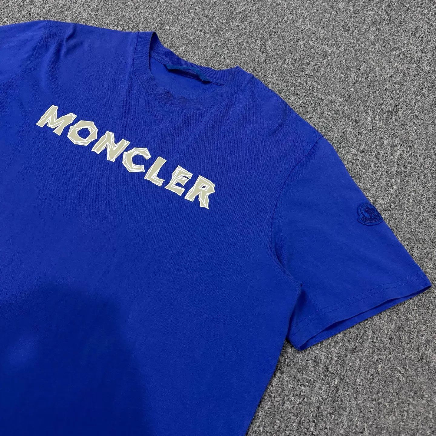 Moncler Moncler Blue Chest Logo Short Sleeve Tee L 99 New Size L / US 10 / IT 46 - 3 Thumbnail