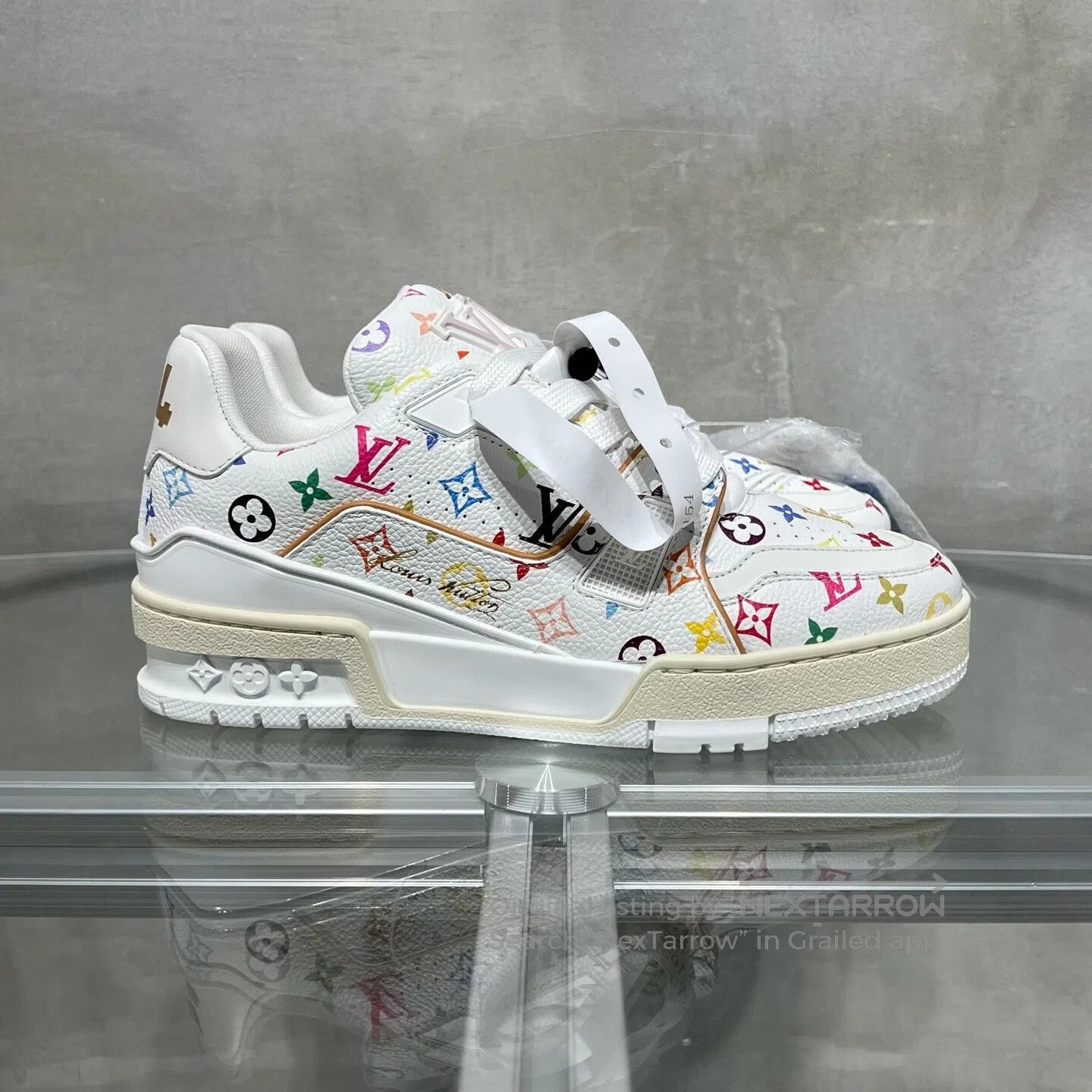Louis Vuitton Louis Vuitton Trainer Takashi Murakami White Sancai Size US 5 / IT 35 - 4 Thumbnail