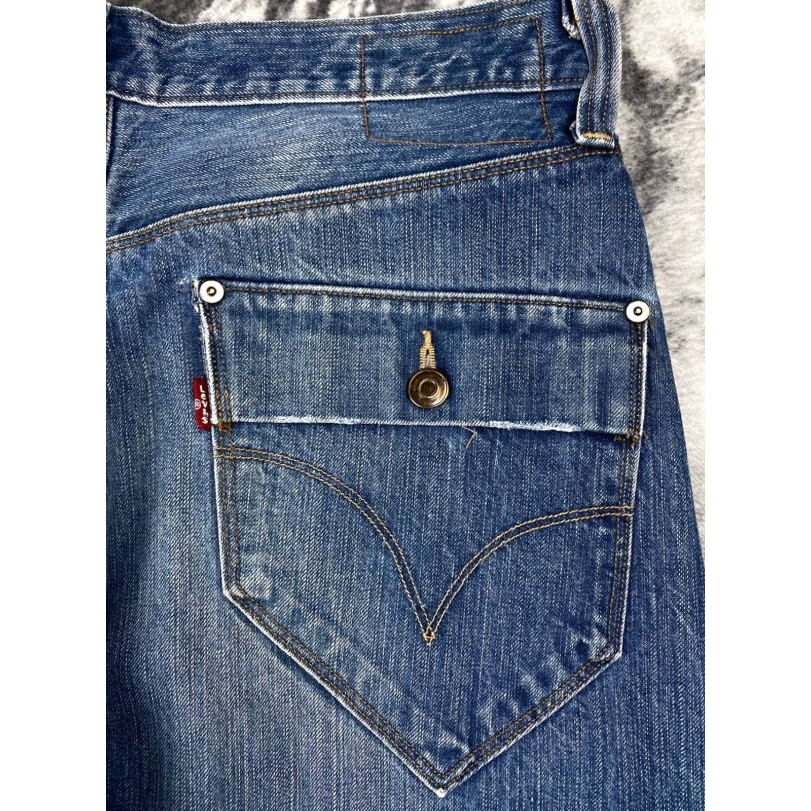 Levi's VINTAGE Levi’s Engineered Jeans Men Size 31x34 Blue Denim Twisted Seams Size US 31 - 3 Thumbnail