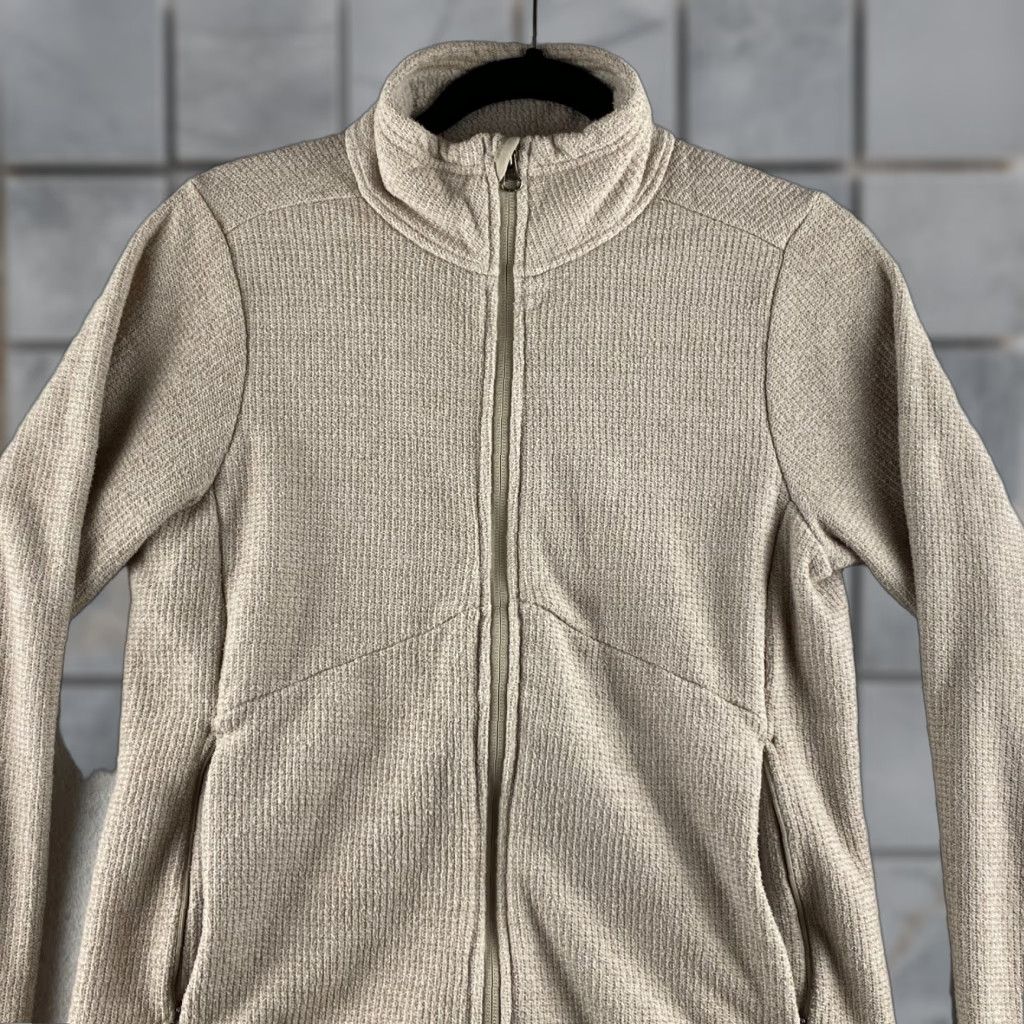 Vintage REI Sweater Womens S Beige Full Zip Sherpa Lined Pockets High Neck Size S / US 4 / IT 40 - 1 Thumbnail