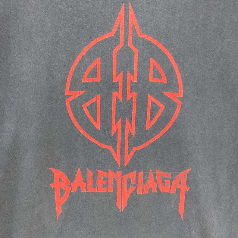Balenciaga Balenciaga Double B Printed Logo Short Sleeve Size US XXS / EU 40 - 4 Thumbnail