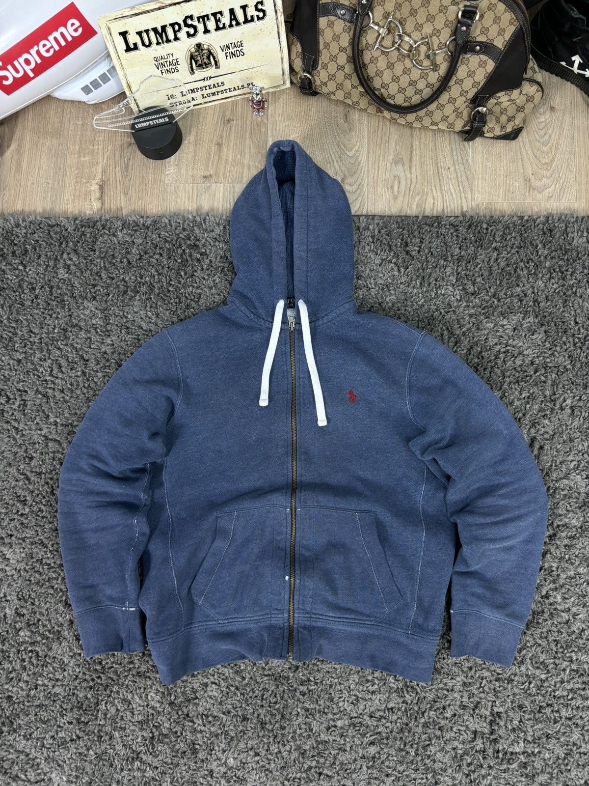 Ralph Lauren × Vintage Polo Ralph Lauren Zip Up Distressed Japanese Style Size US M / EU 48-50 / 2 - 2 Thumbnail