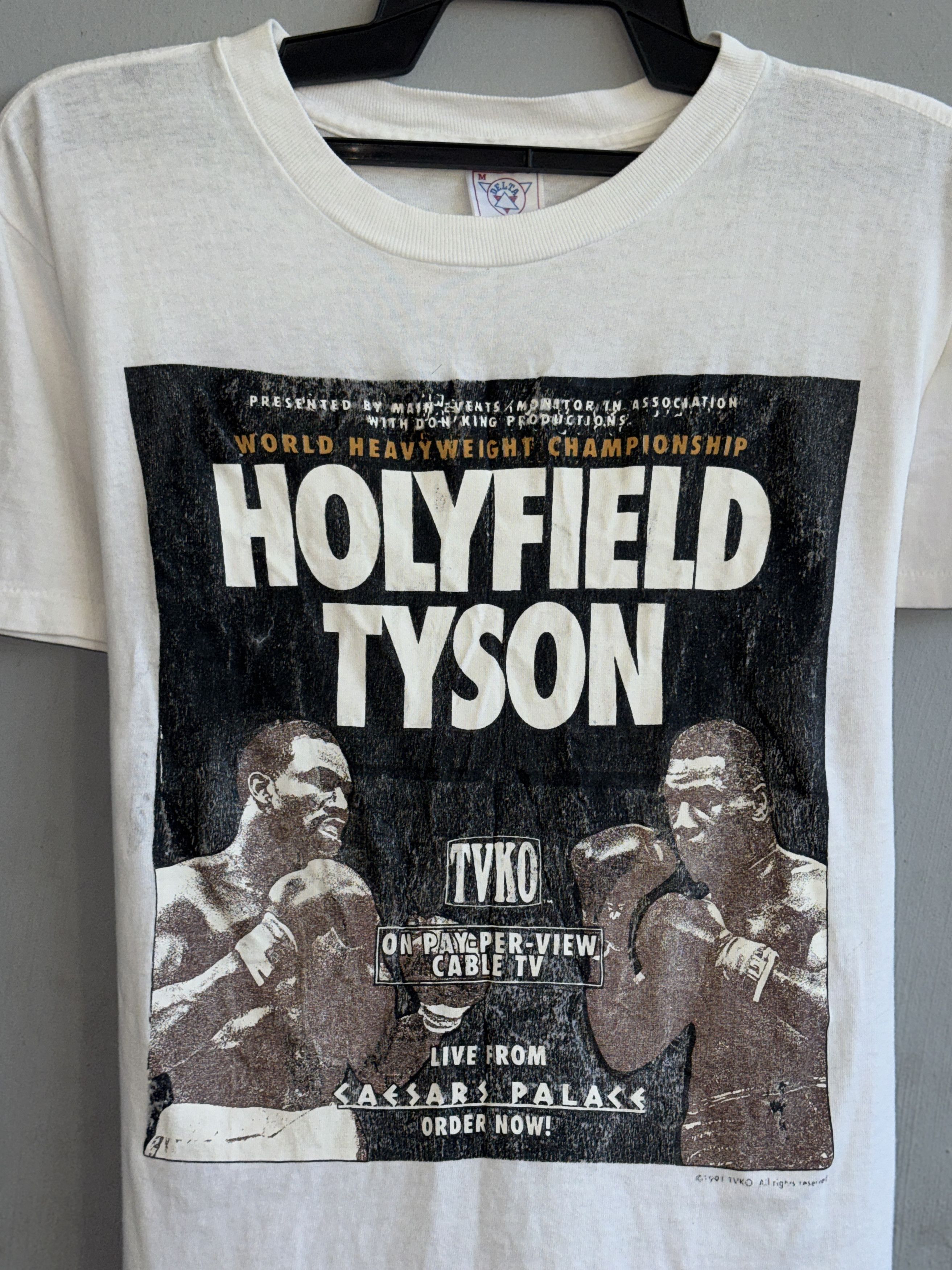 Vintage Mike Tyson VS Evander Holyfield Epic Vintage T-Shirt Size US M / EU 48-50 / 2 - 4 Thumbnail