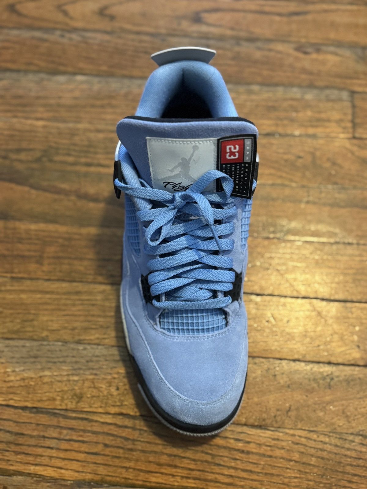 Jordan Brand × Nike JORDAN 4 RETRO UNIVERSITY UNC BLUES Size US 11.5 / EU 44-45 - 18 Thumbnail