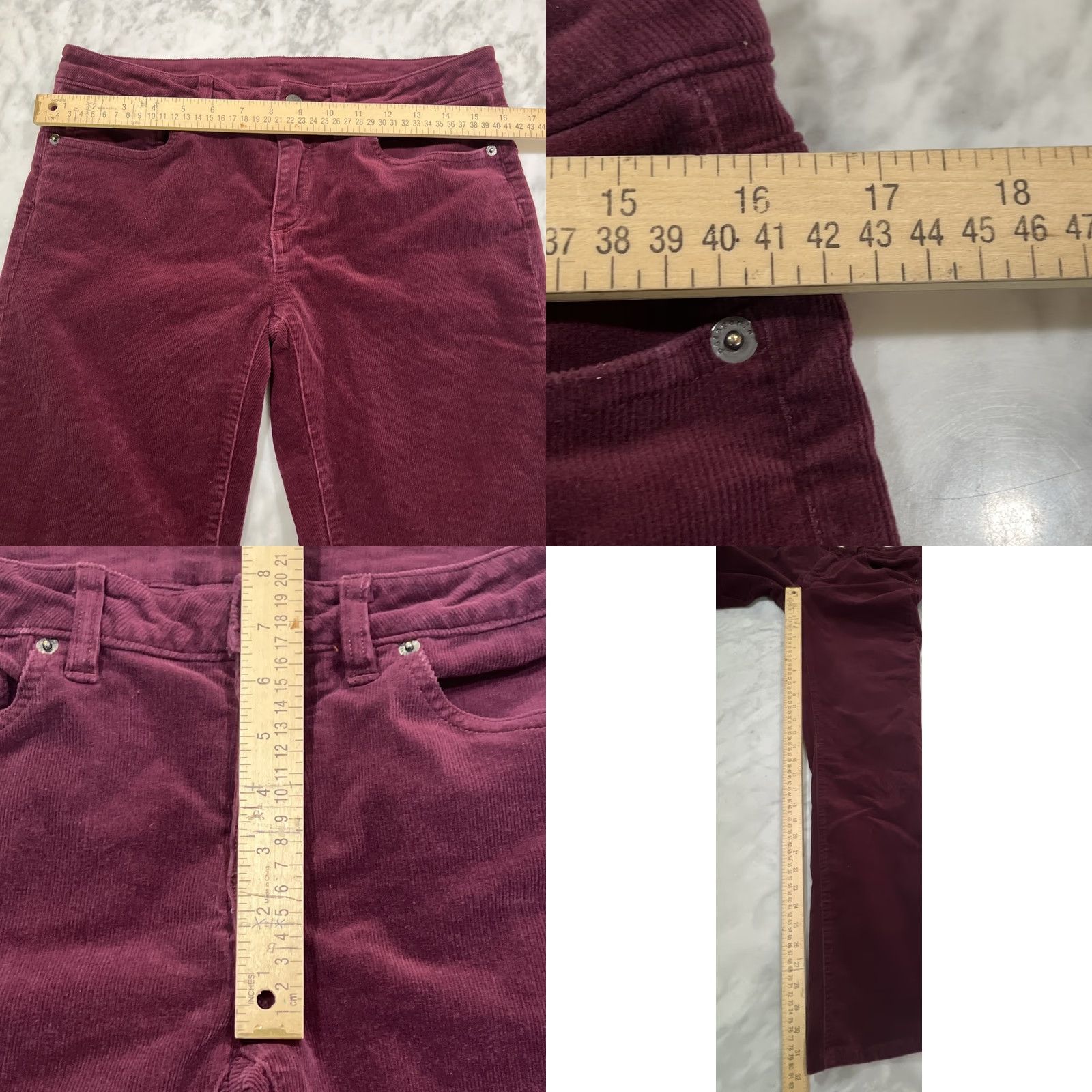 Patagonia Patagonia Pants Women's 29 Corduroy Bootcut Dark Currant Wine Stretch Organic cotton Size 29" - 8 Thumbnail