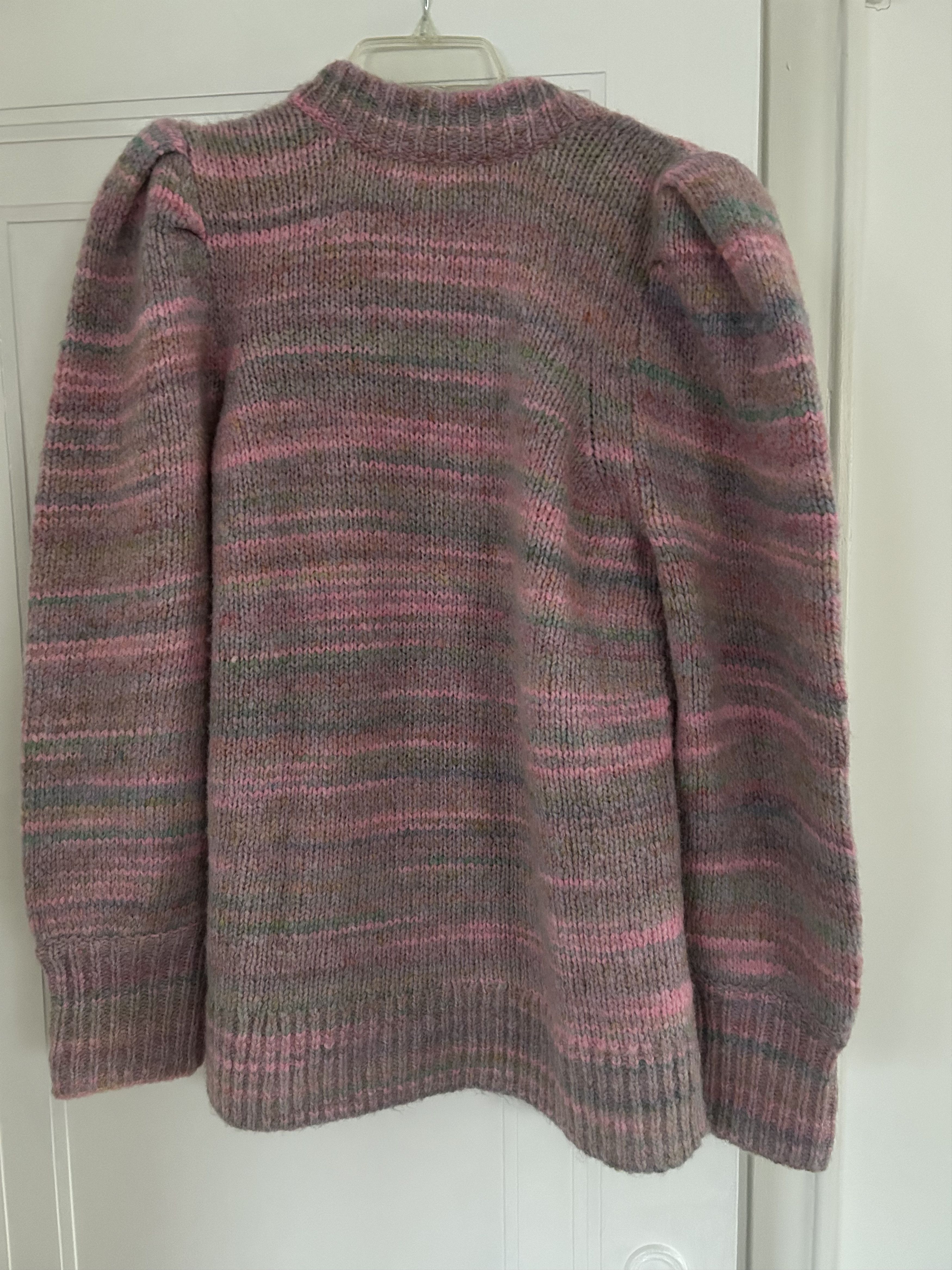 LoveShackFancy LoveShackFancy NWT Wilford Boyfriend Cardigan M Puff Sleeves Size M / US 6-8 / IT 42-44 - 2 Thumbnail