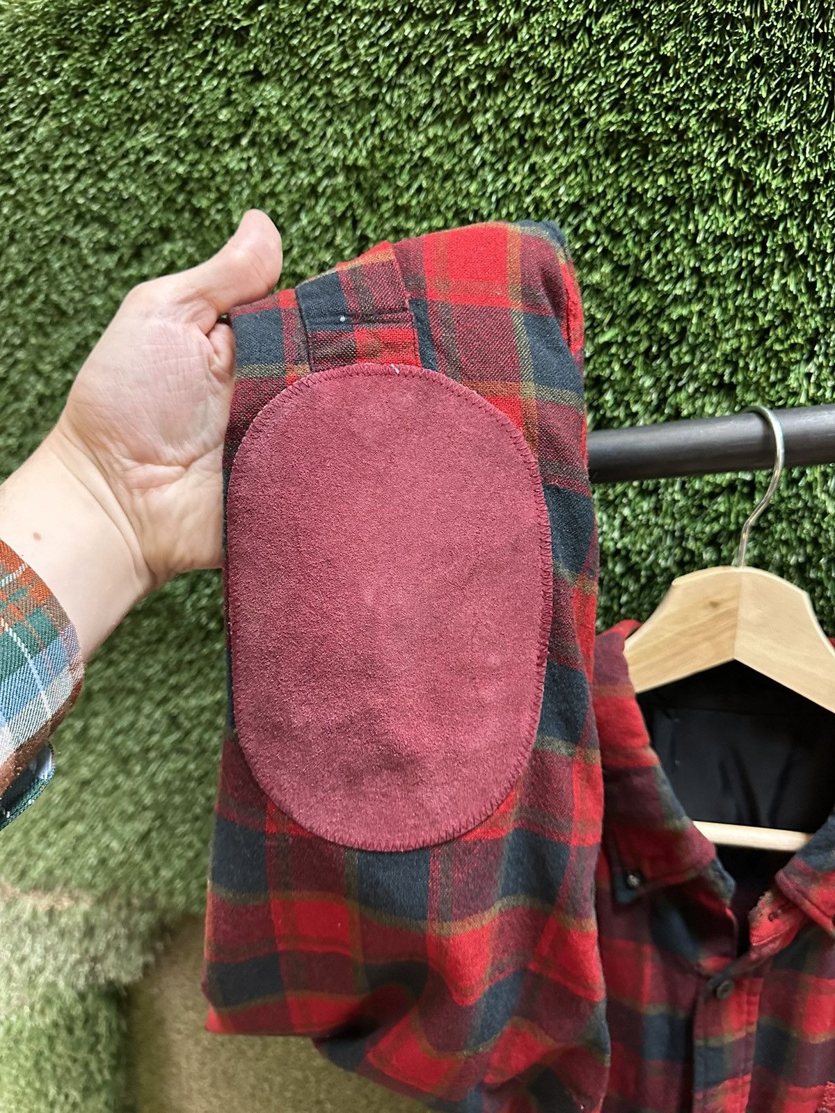 Vintage Vintage 1970s Red Plaid Flannel Large Size US L / EU 52-54 / 3 - 7 Thumbnail