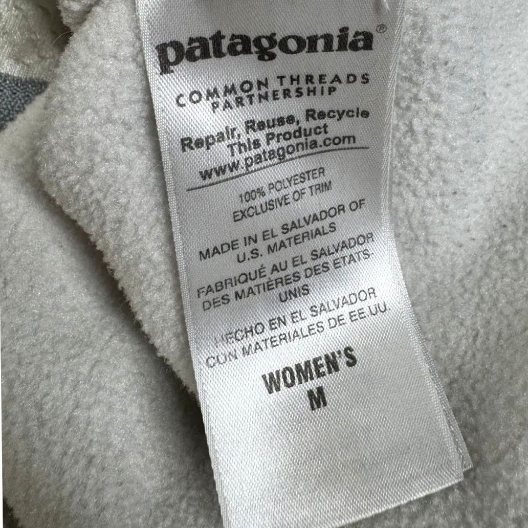 Patagonia Patagonia Women's Fleece Pullover Jacket Beige White Size M Size M / US 6-8 / IT 42-44 - 7 Thumbnail
