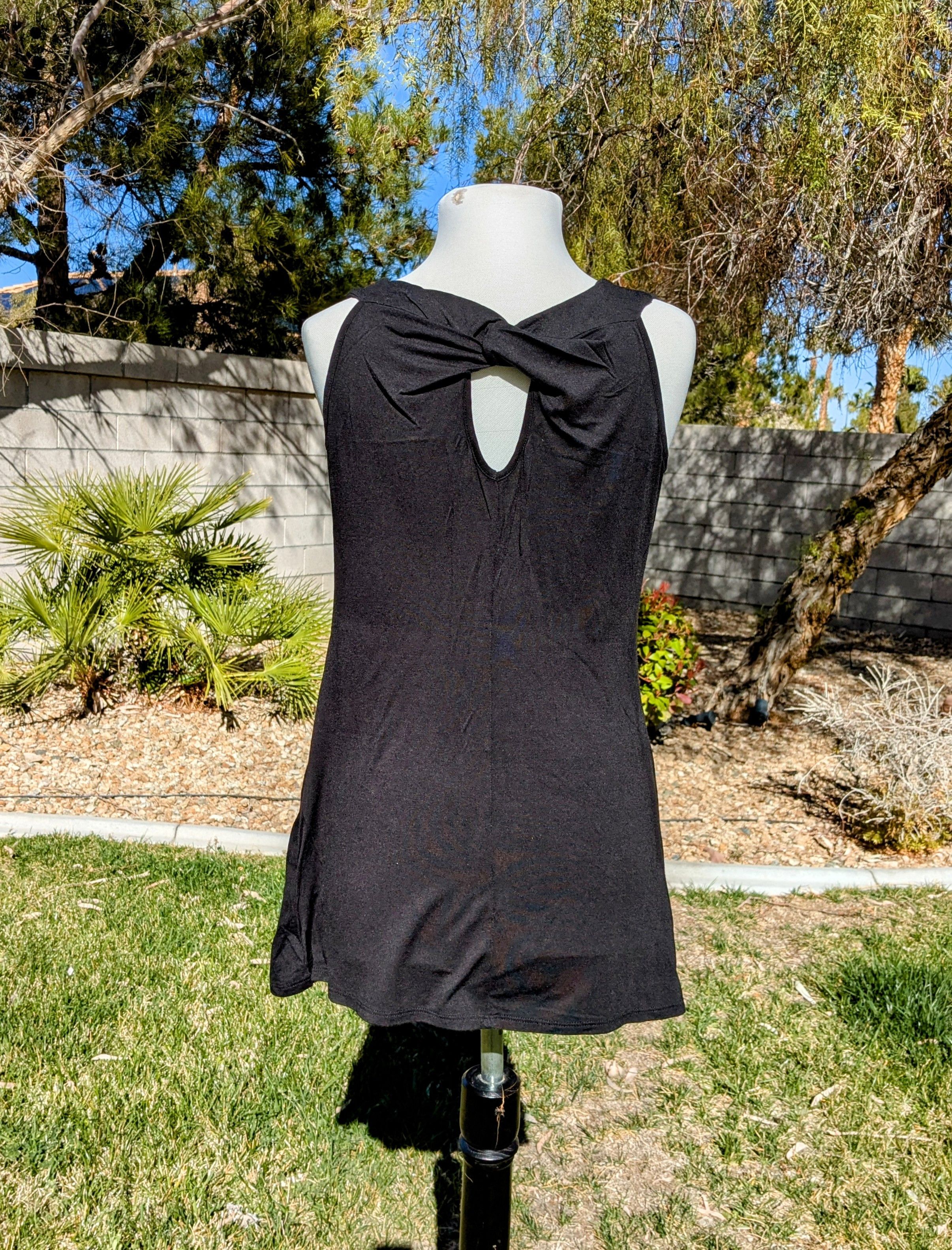 Designer B.L.E.U Tie Dye Top Tunic Dress w/Rhinestones Keyhole Back Size S / US 4 / IT 40 - 2 Thumbnail