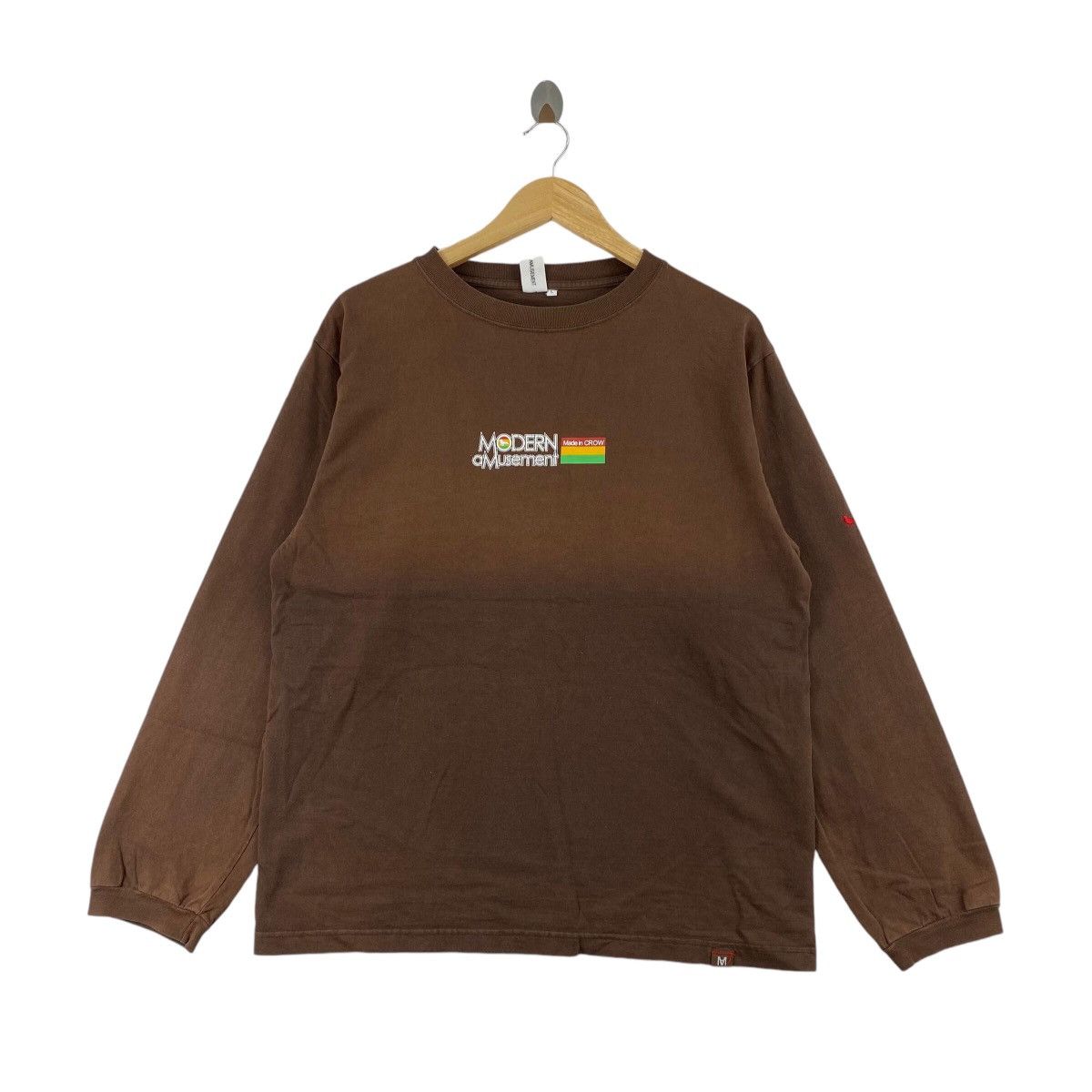 Japanese Brand × Modern Amusement Vintage Modern Amusement Long Sleeve Tee Rasta Size US L / EU 52-54 / 3 - 1 Thumbnail
