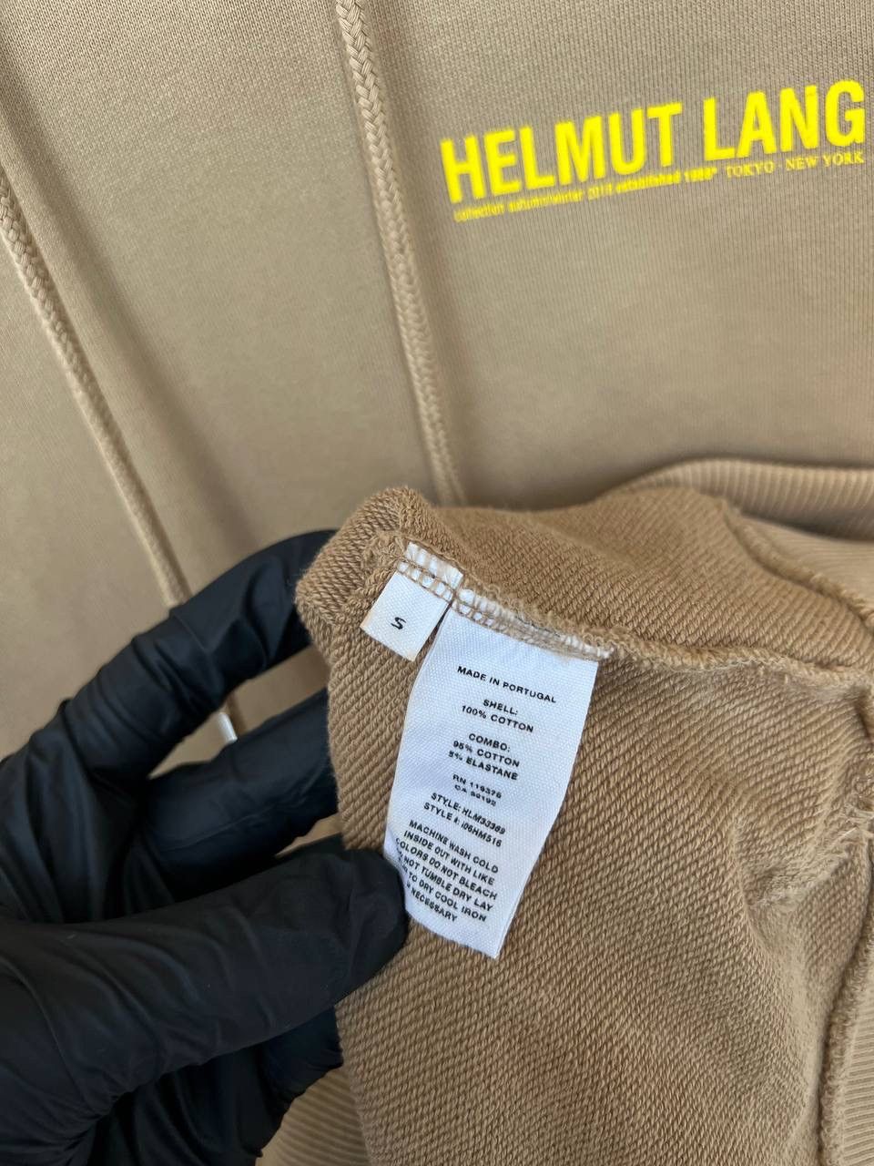 Helmut Lang Helmut Lang Hoodie Mens Size S Small Logo Olive Long Sleeve Size US S / EU 44-46 / 1 - 11 Thumbnail