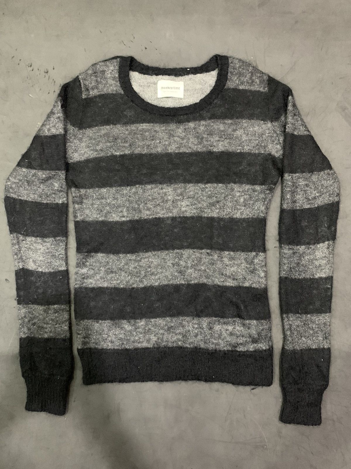 monkey time 💸BINDINGOFFER💸Monkey Time knitted stripe mohair style Size US L / EU 52-54 / 3 - 2 Thumbnail