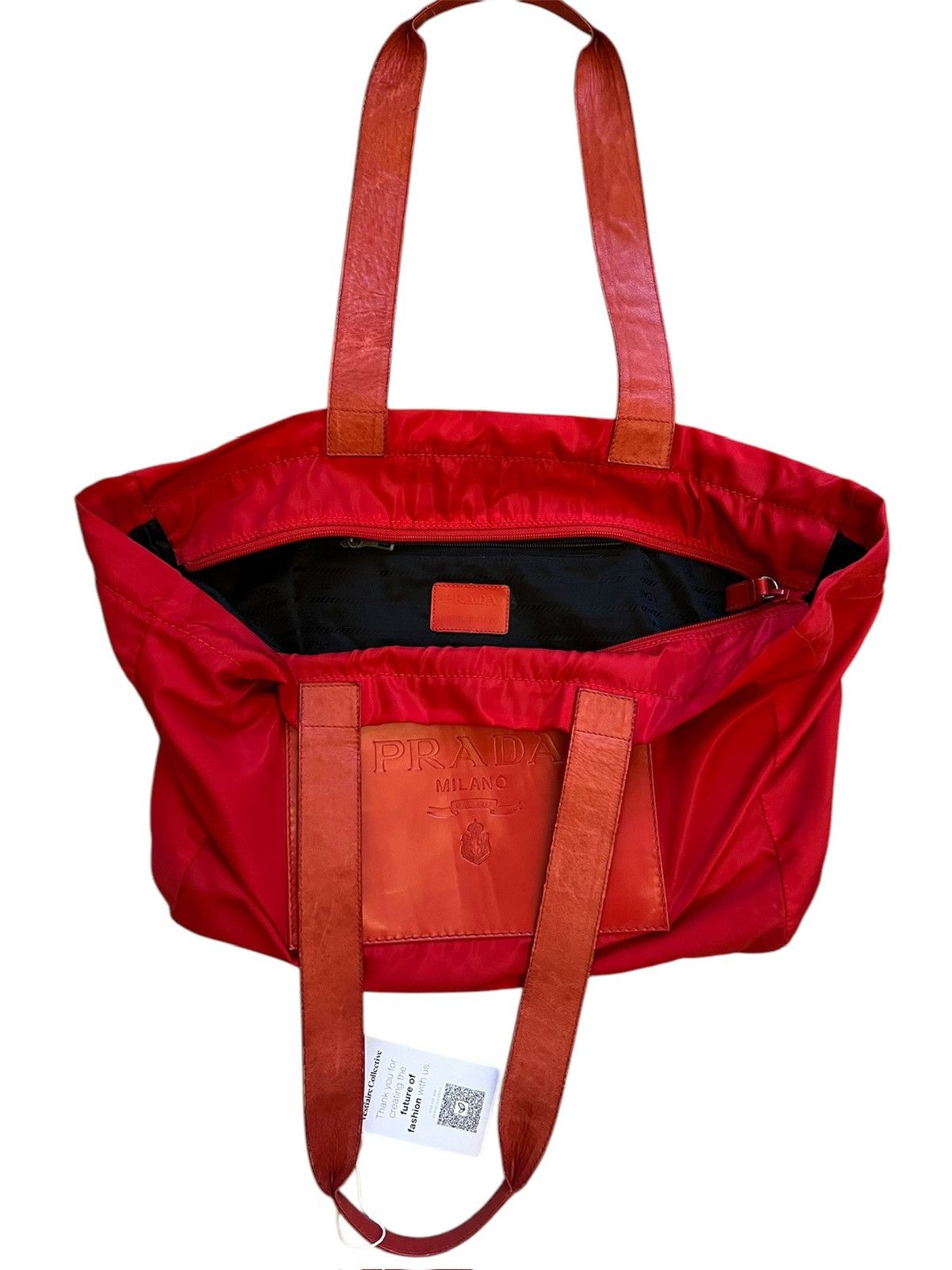 Prada Prada Red Shoulder Bag Size ONE SIZE - 6 Thumbnail