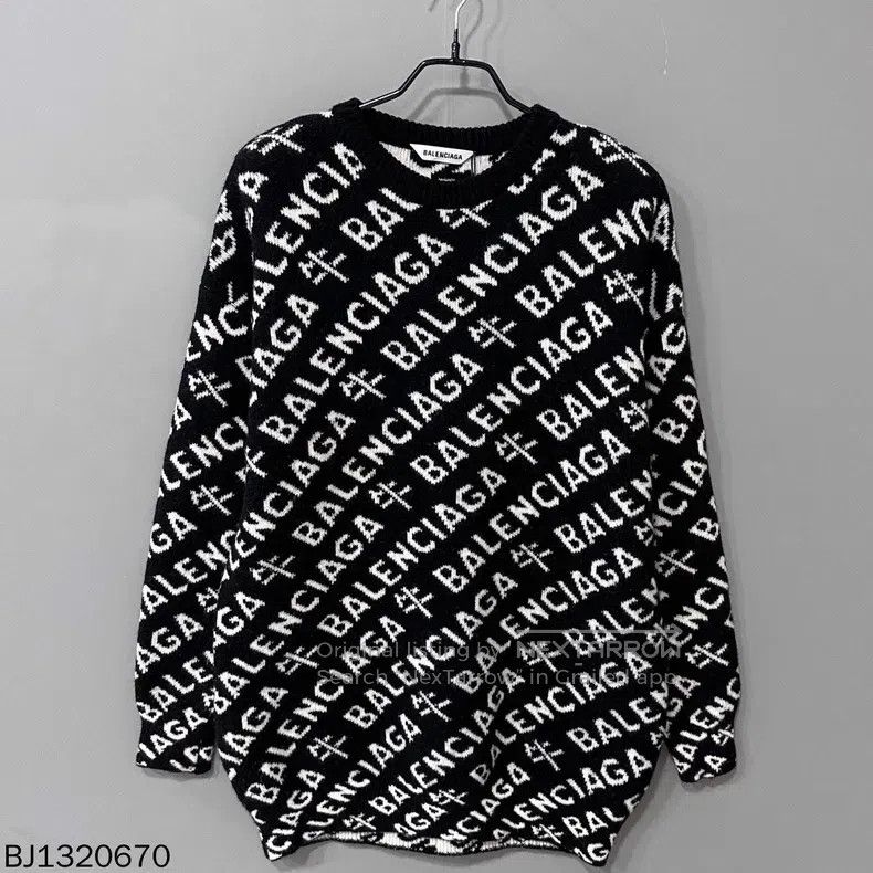 Balenciaga Balenciaga Ox year limited full print logo knit sweater Size US XS / EU 42 / 0 - 1 Thumbnail